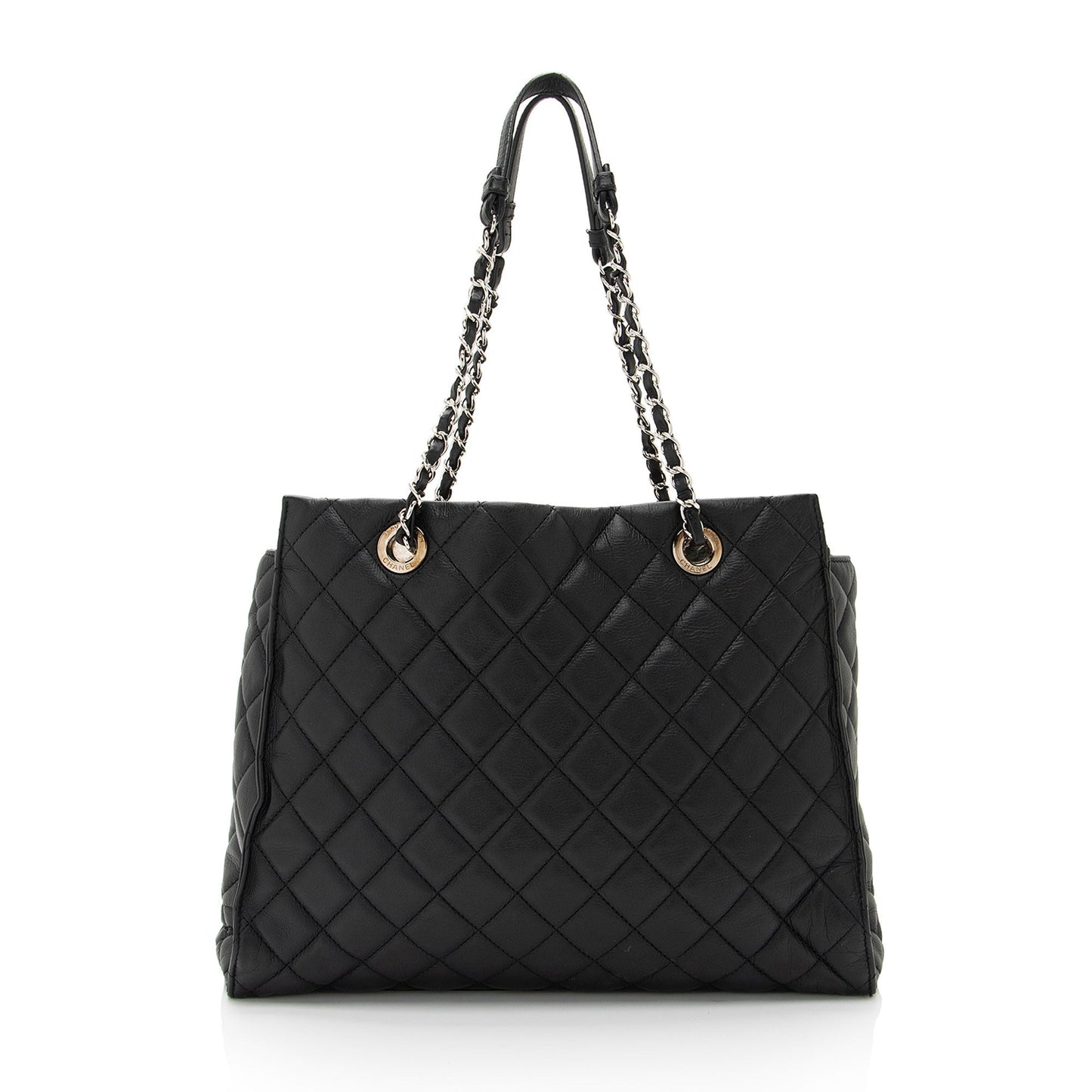 Chanel Lambskin Chic & Soft CC Shopping Tote Bag