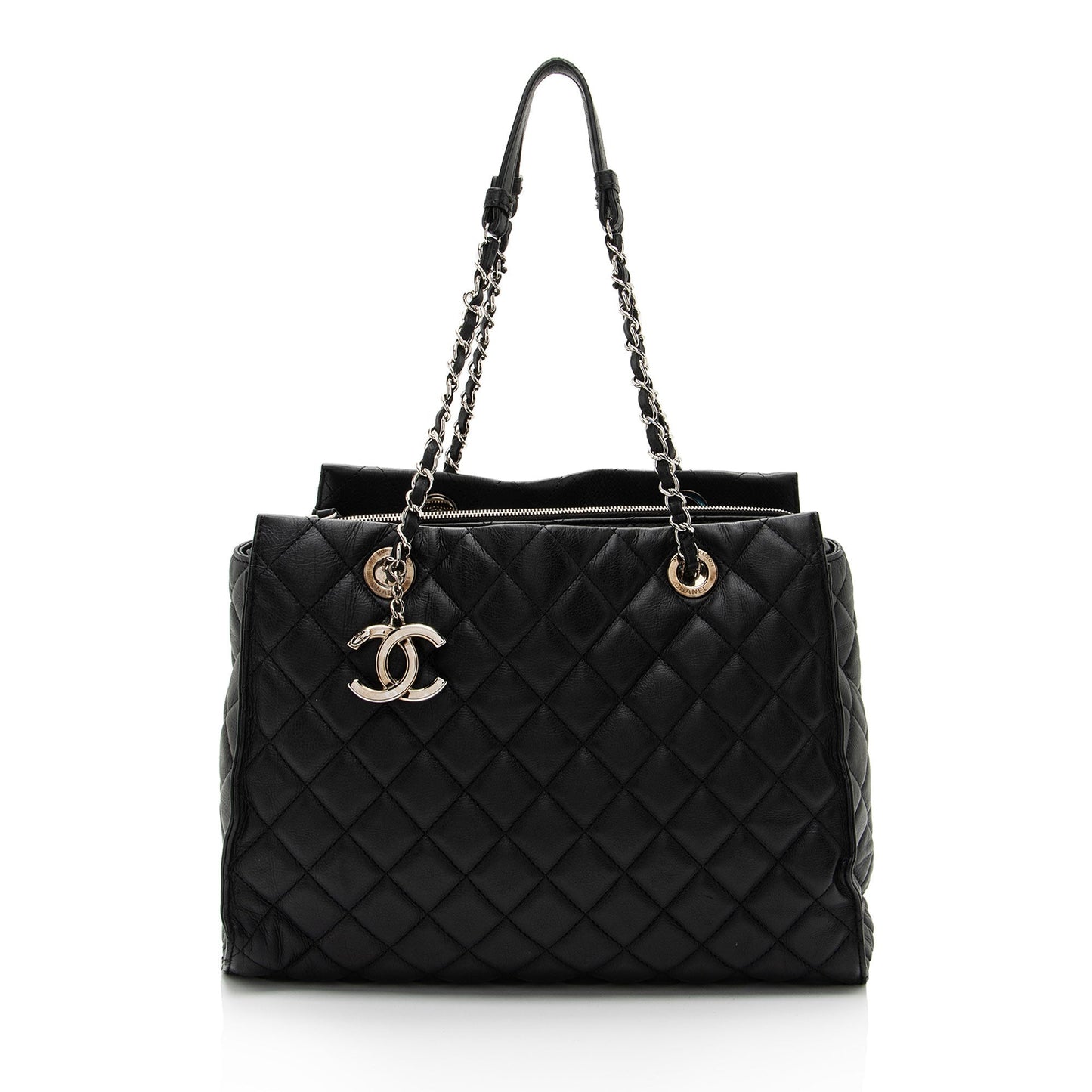 Chanel Lambskin Chic & Soft CC Shopping Tote Bag