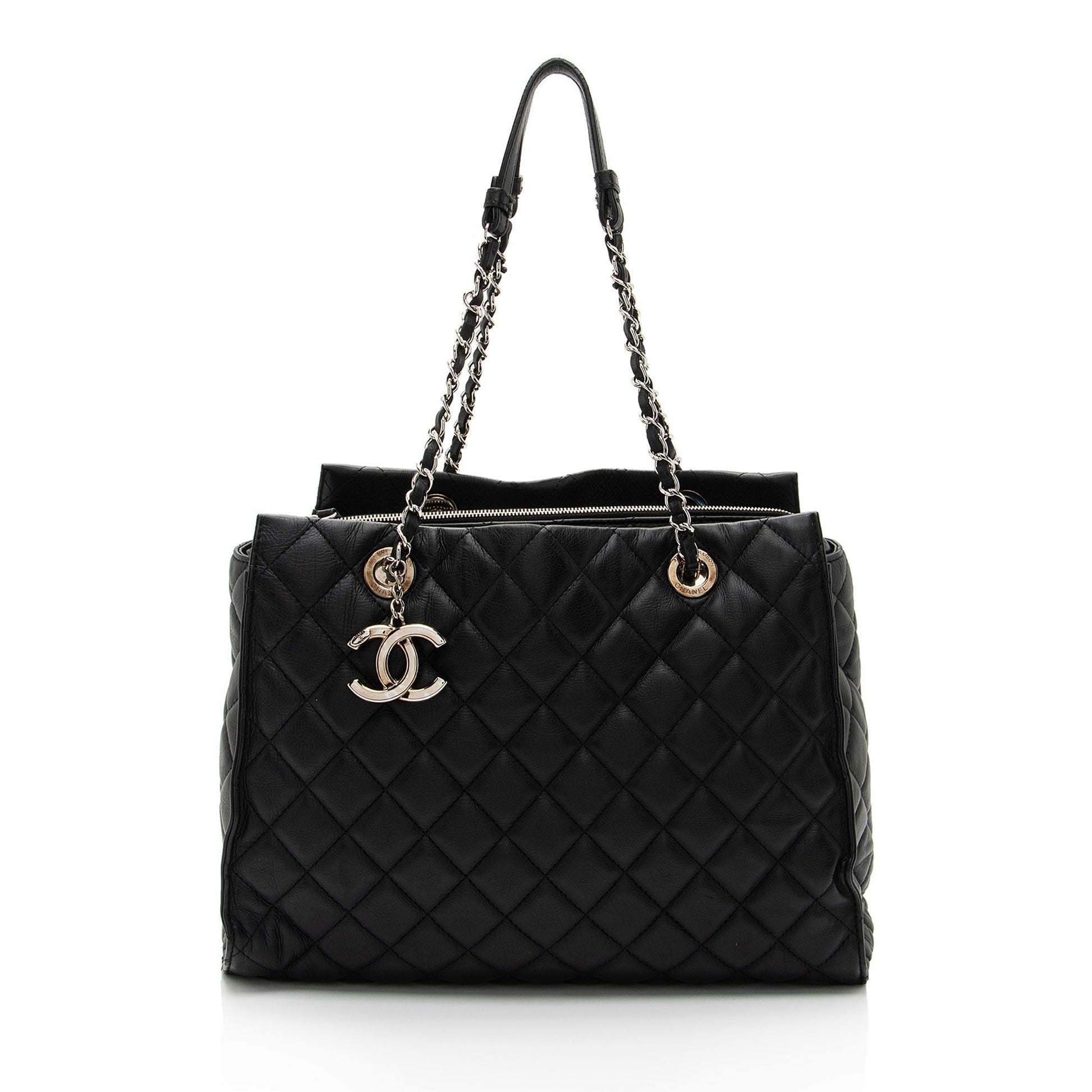 Chanel Lambskin Chic & Soft CC Shopping Tote Bag