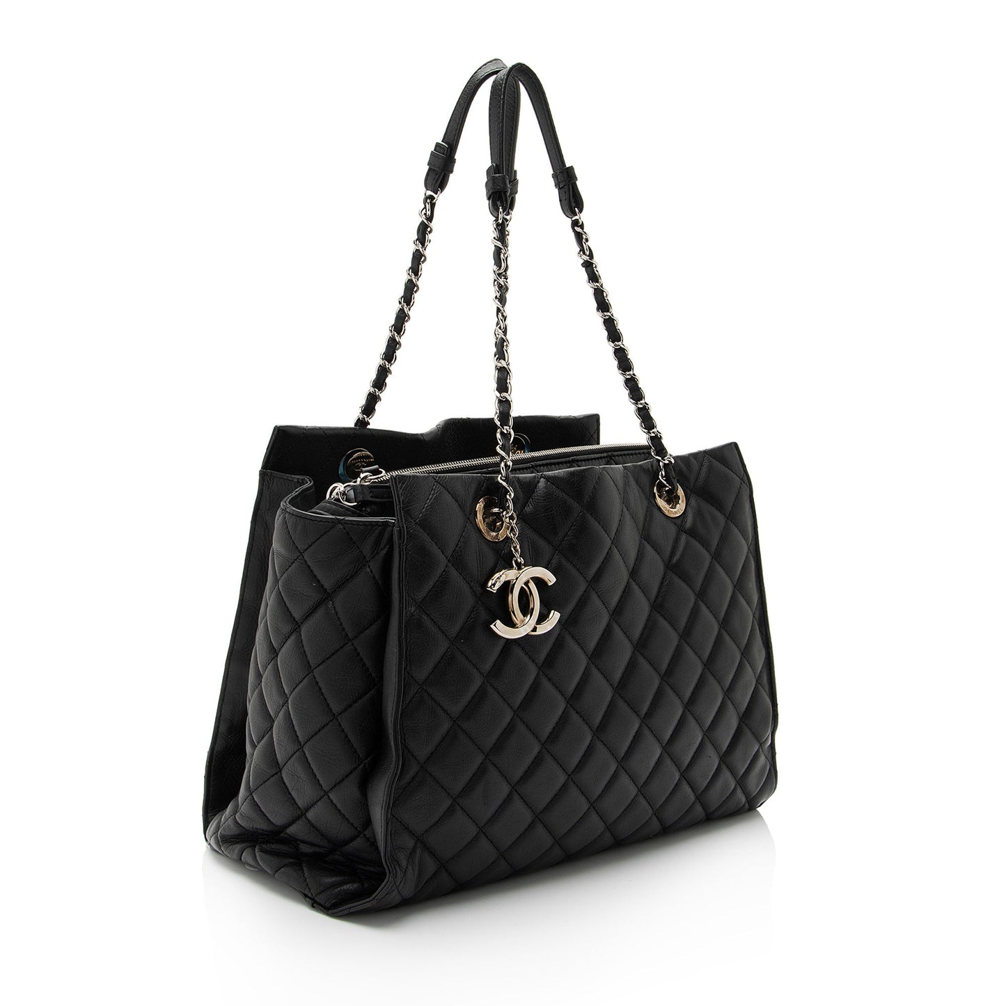 Chanel Lambskin Chic & Soft CC Shopping Tote Bag