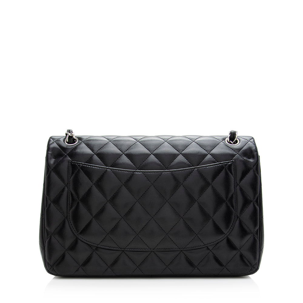Chanel Lambskin Classic Jumbo Double Flap SHF Shoulder Bag Bag Shf