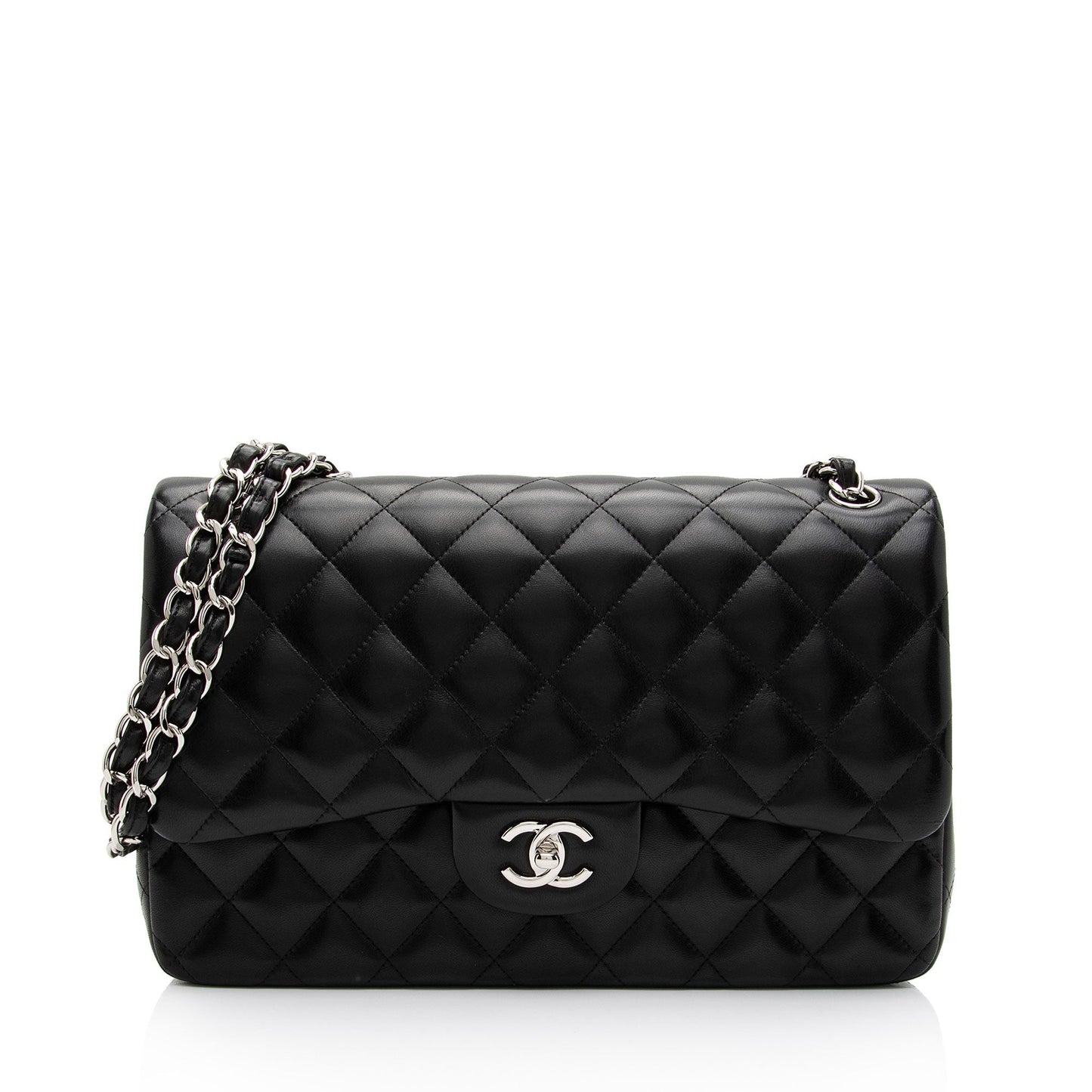 Chanel Lambskin Classic Jumbo Double Flap SHF-uoXjxo Shoulder Bag
