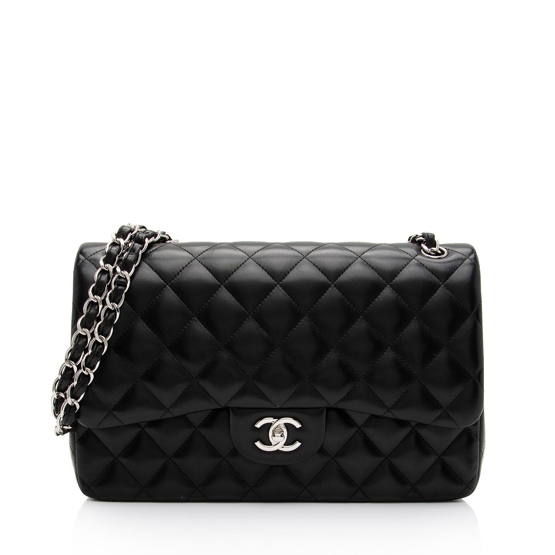 Chanel Lambskin Classic Jumbo Double Flap SHF-uoXjxo Shoulder Bag