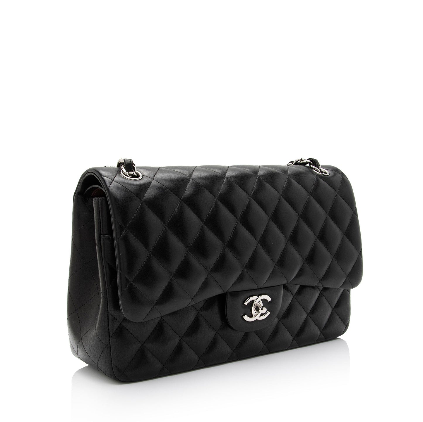 Chanel Lambskin Classic Jumbo Double Flap SHF-uoXjxo Shoulder Bag