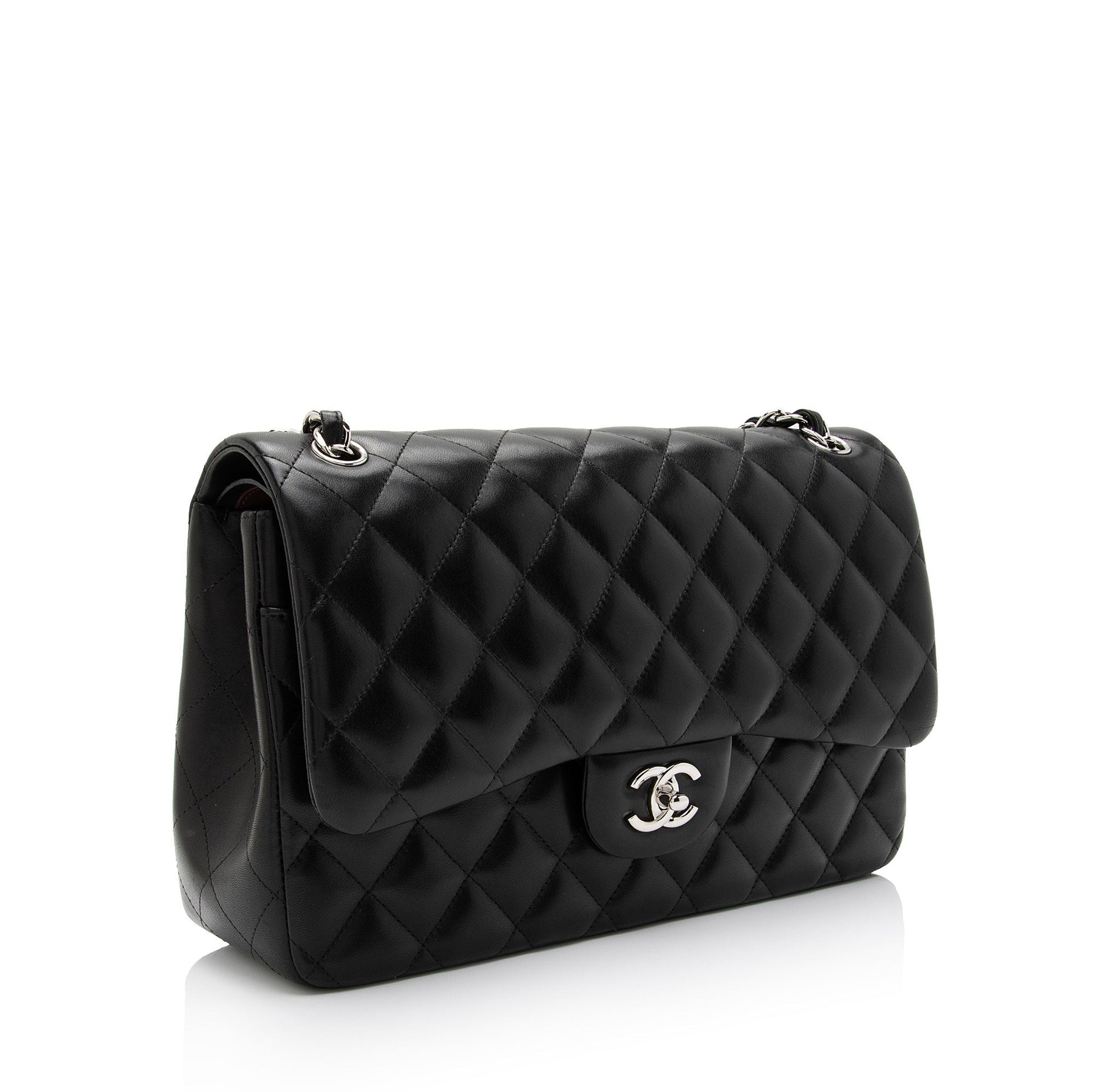 Chanel Lambskin Classic Jumbo Double Flap SHF-uoXjxo Shoulder Bag
