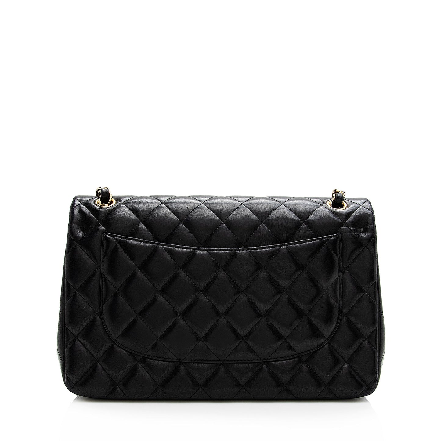 Chanel Lambskin Classic Jumbo Double Flap SHF Shoulder Bag 4