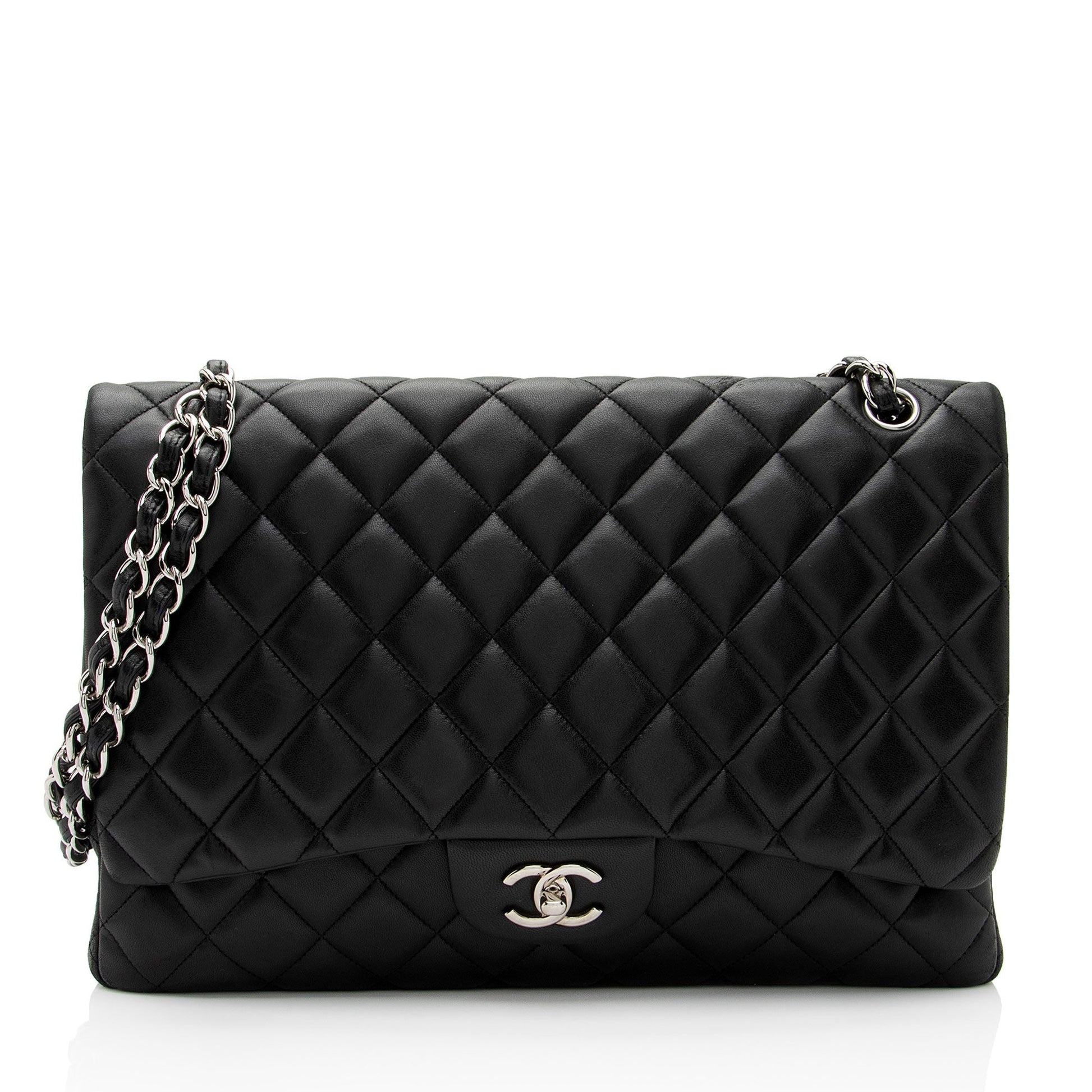 Chanel Lambskin Classic Maxi Single Flap SHF-zrKD0o Shoulder Bag