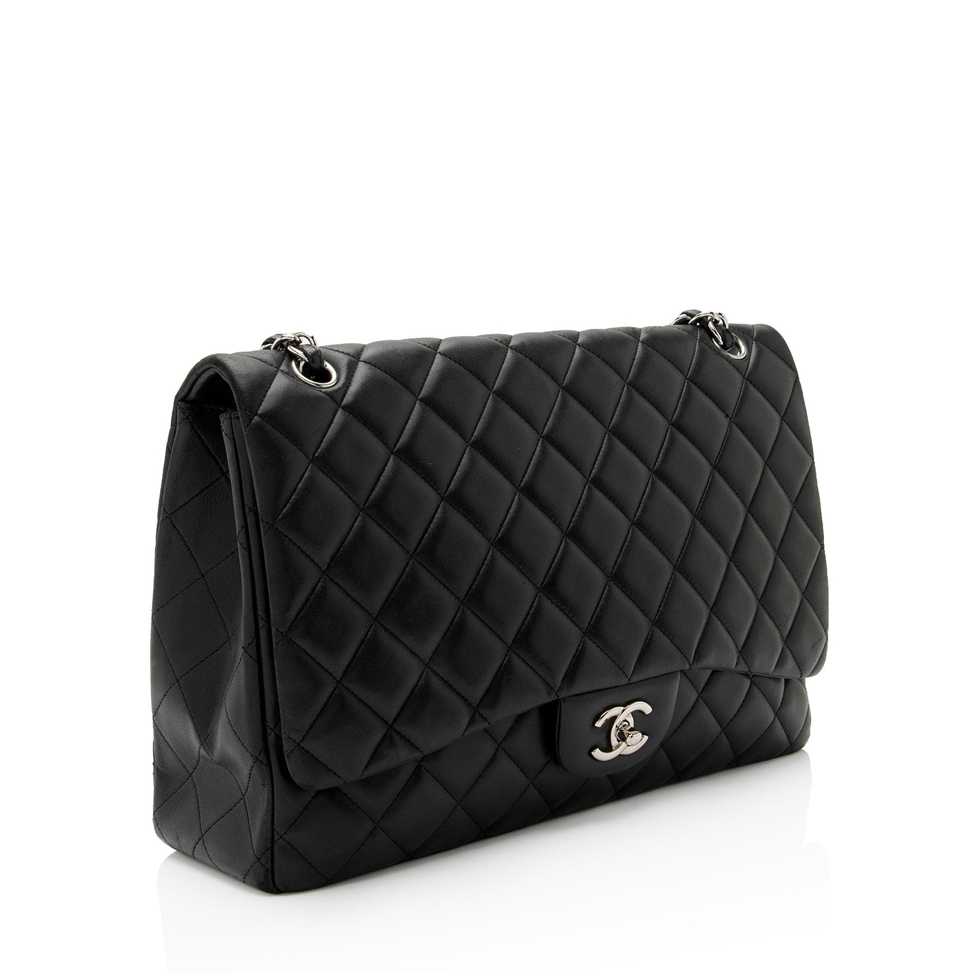 Chanel Lambskin Classic Maxi Single Flap SHF-zrKD0o Shoulder Bag