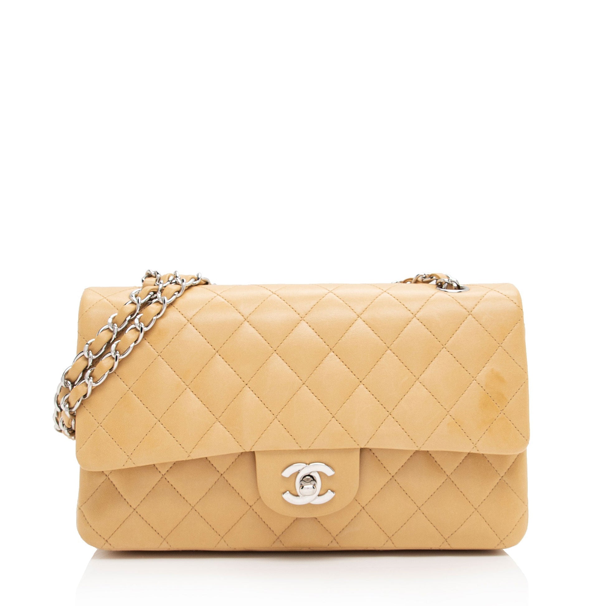 Chanel Lambskin Classic Double Flap Shoulder Bag