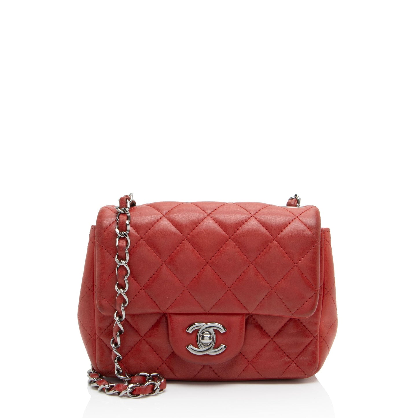 Chanel Lambskin Classic Square Extra Flap Shoulder Bag