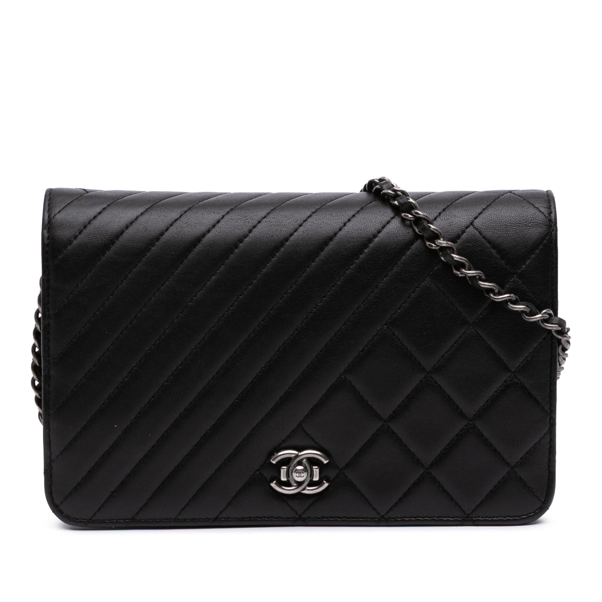 Chanel Lambskin Coco Boy On Wallet Case Chain 2