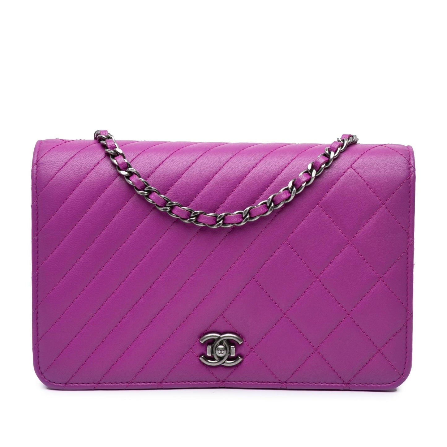 Chanel Lambskin Coco Boy On Wallet Case Chain 3