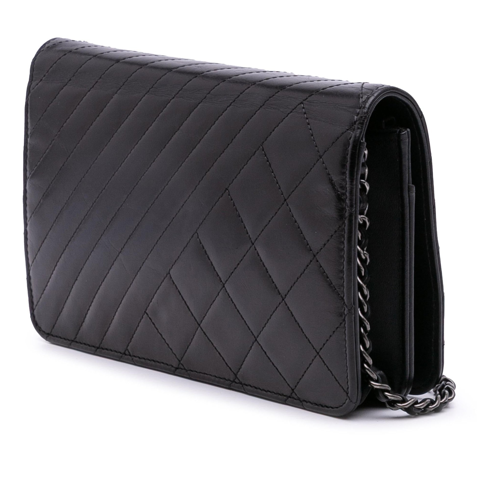 Chanel Lambskin Coco Boy On Wallet Case Chain 4