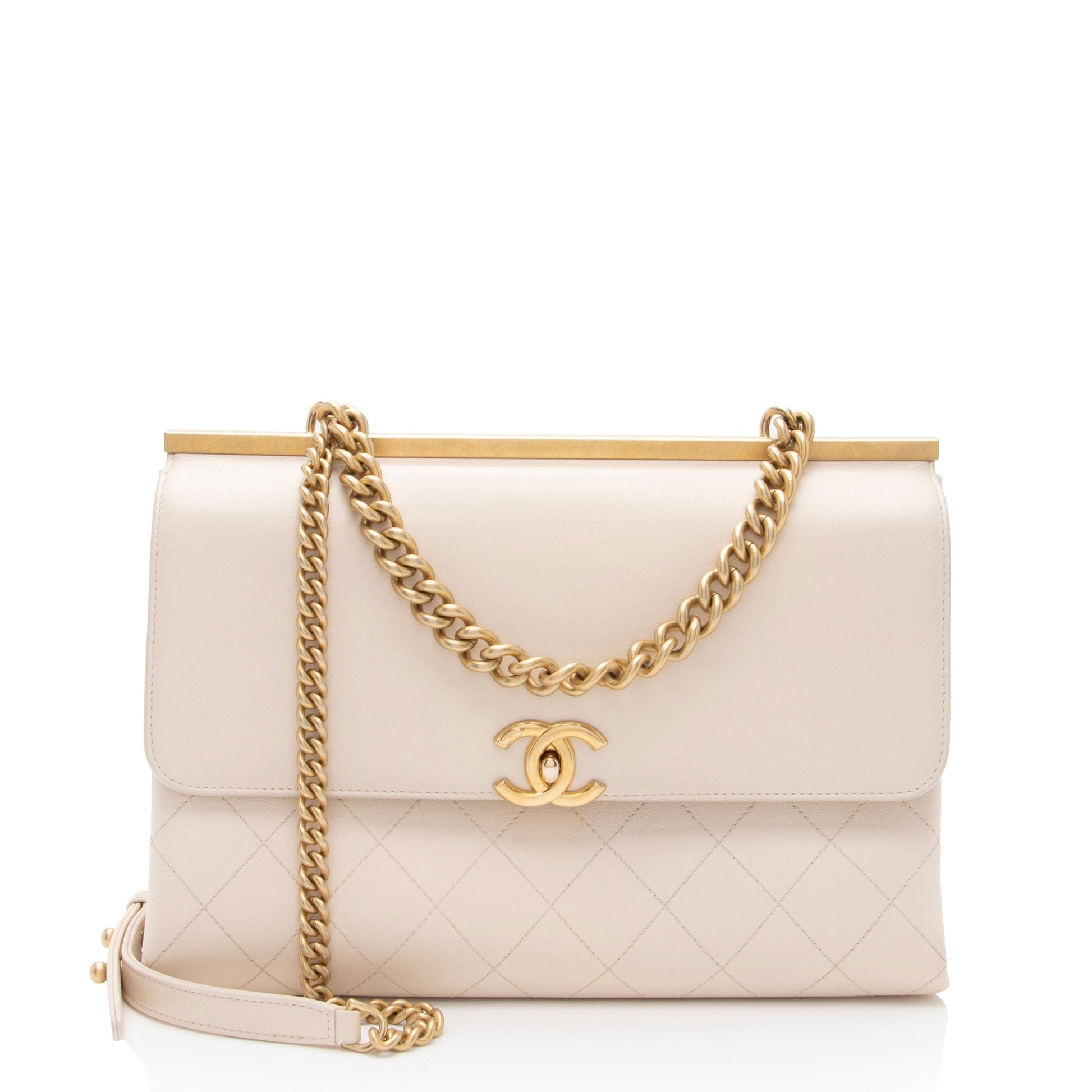 Chanel Lambskin Coco Lux Flap SHF-mhN1qb Shoulder Bag