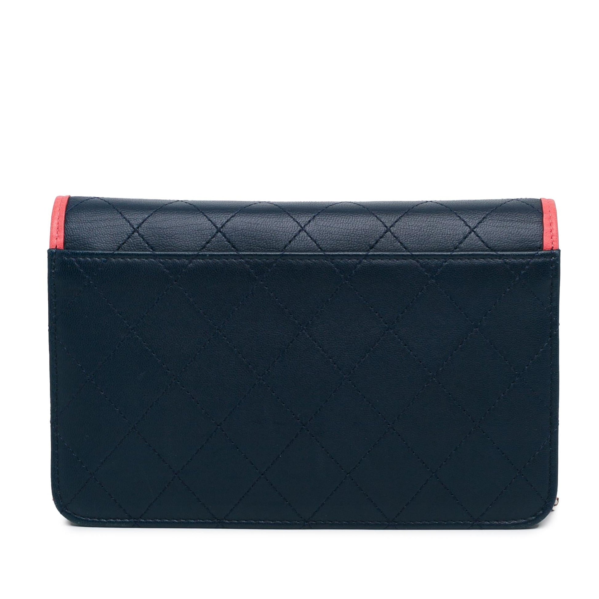 Chanel Lambskin Color Pop CC On SHG-pah7rE Wallet Case