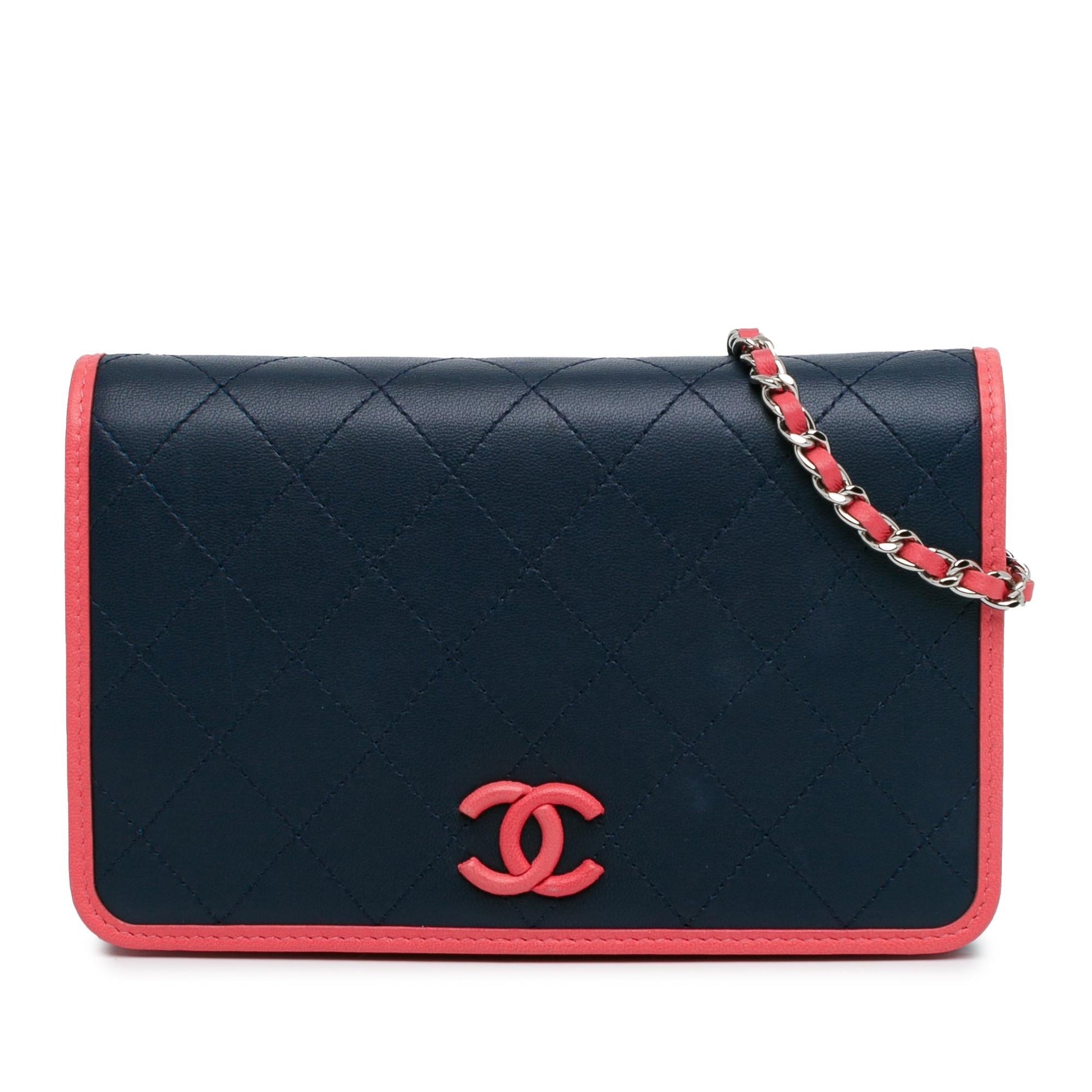 Chanel Lambskin Color Pop CC On SHG-pah7rE Wallet Case