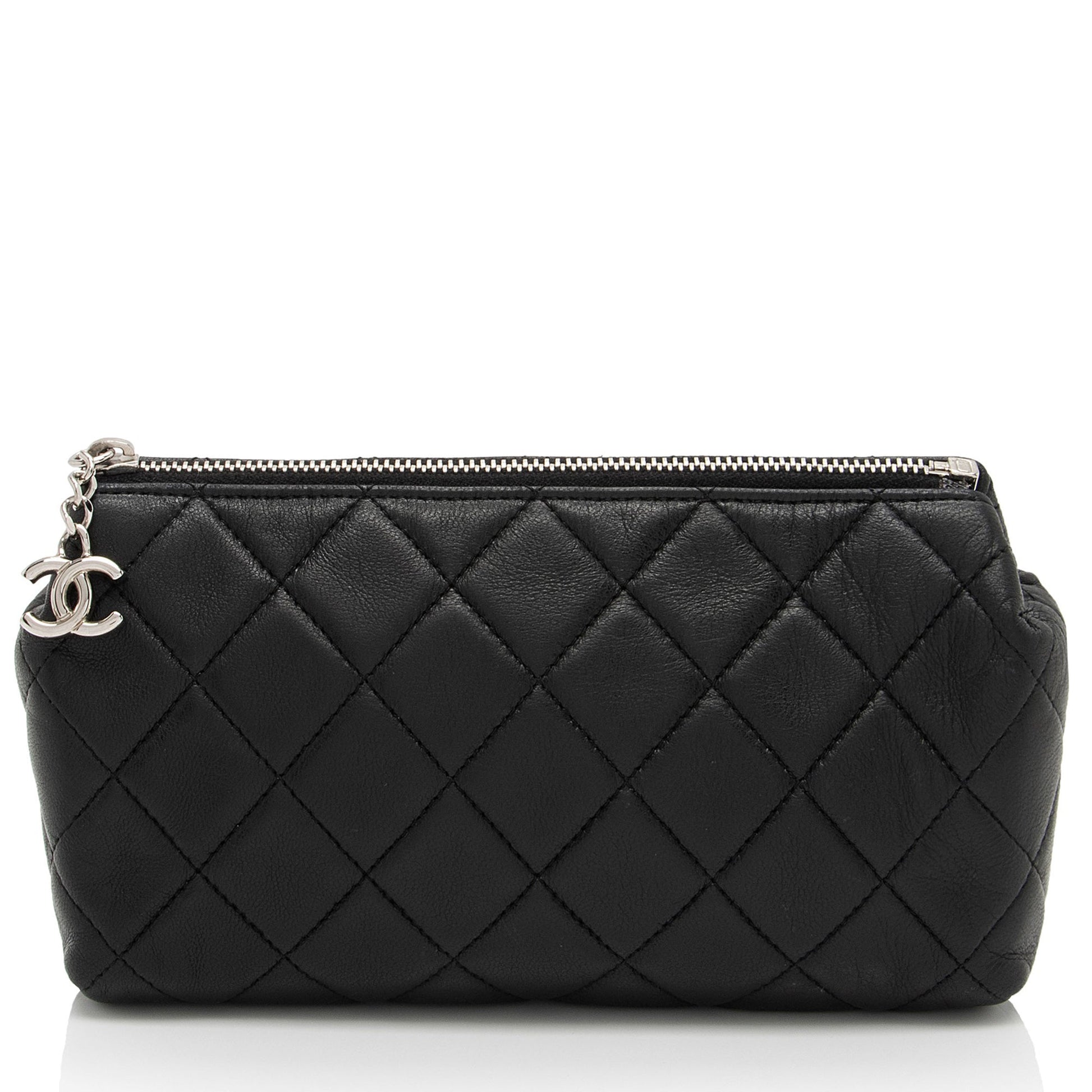 Chanel Lambskin Cosmetic SHF-jmT8wS Handbag