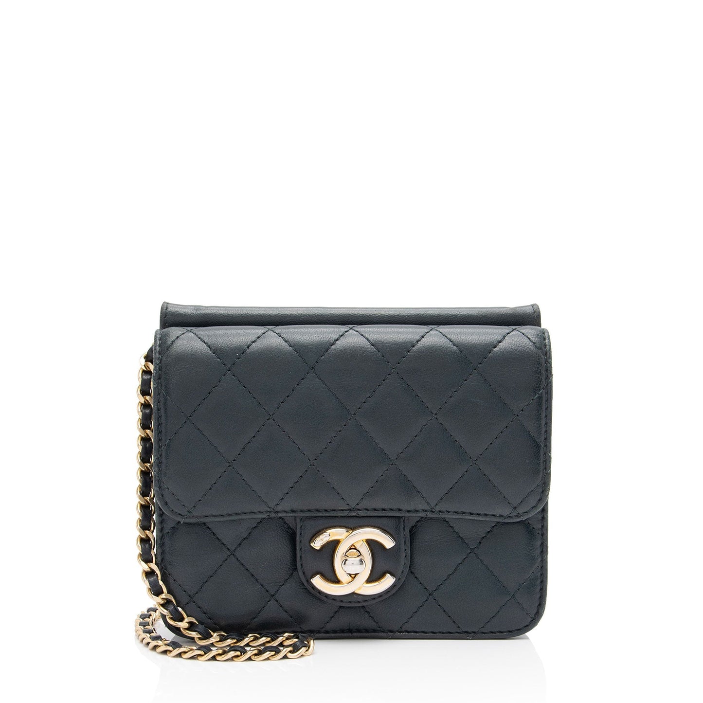 Chanel Lambskin Crossing Times Flap SHF-Tv2M1K Shoulder Bag
