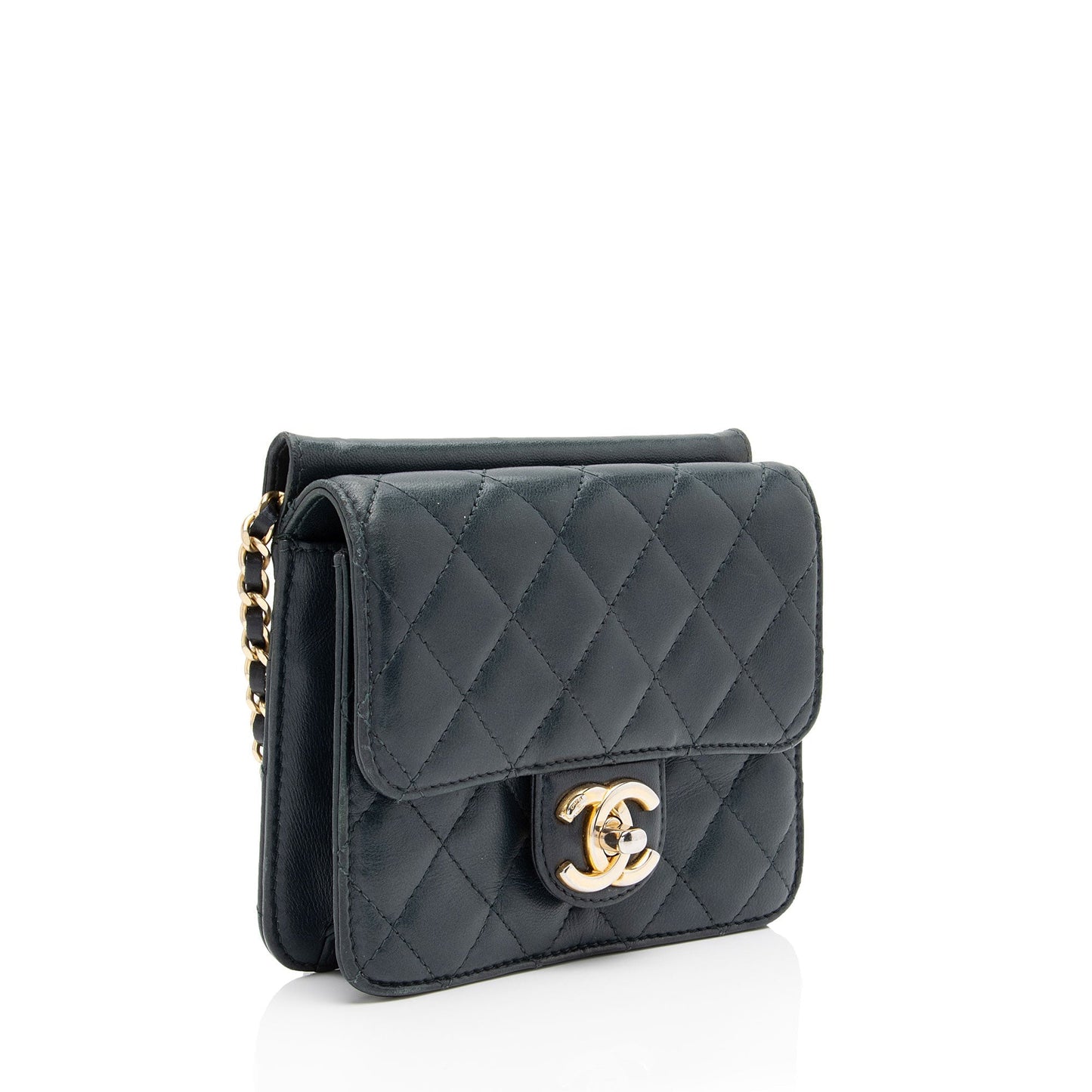 Chanel Lambskin Crossing Times Flap SHF-Tv2M1K Shoulder Bag