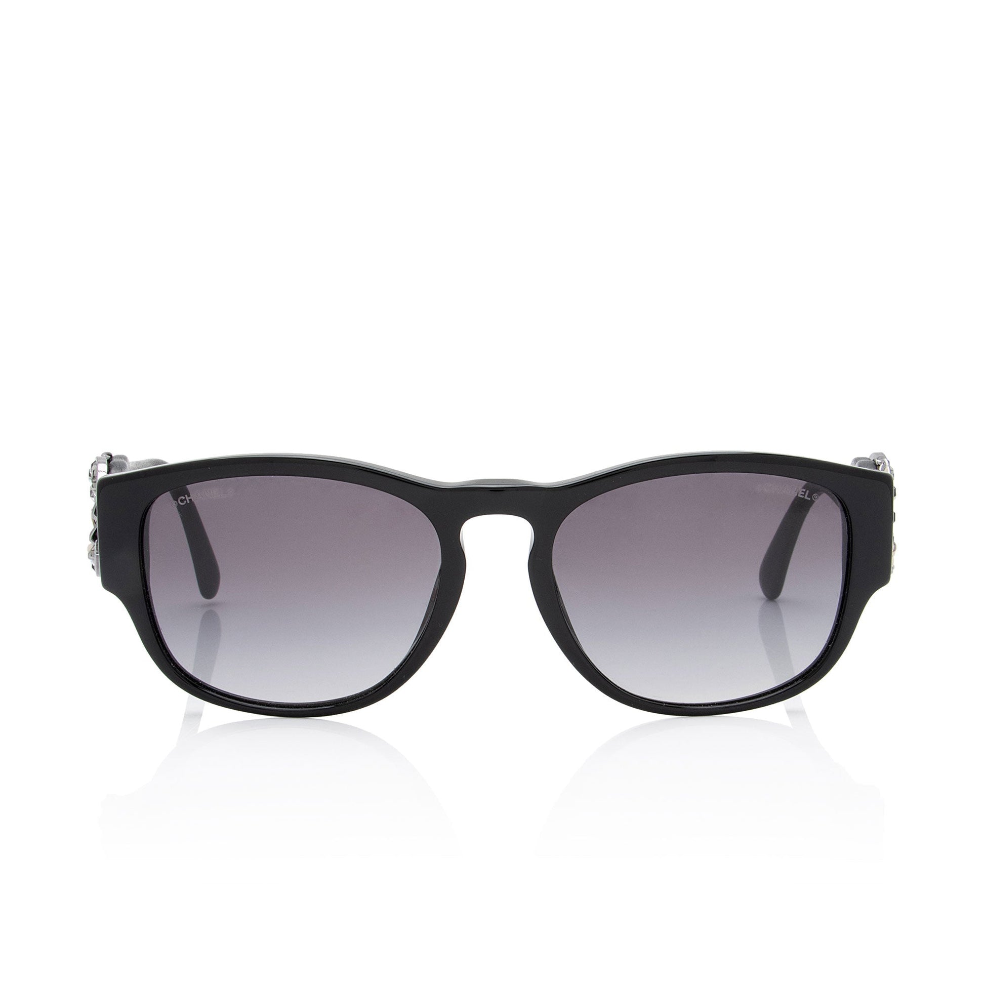 Chanel Lambskin Crystal Cc Sunglasses (Shf-H3Vge4) Bag