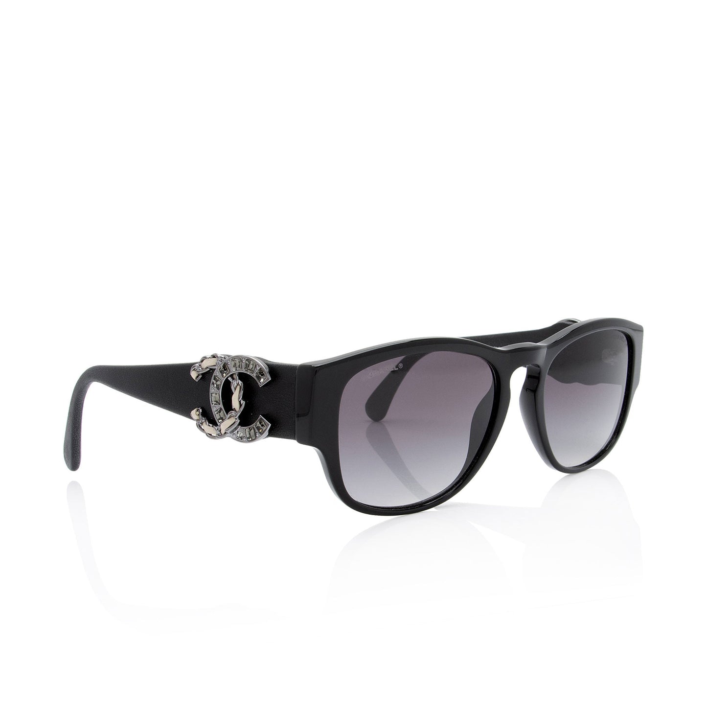 Chanel Lambskin Crystal Cc Sunglasses (Shf-H3Vge4) Bag