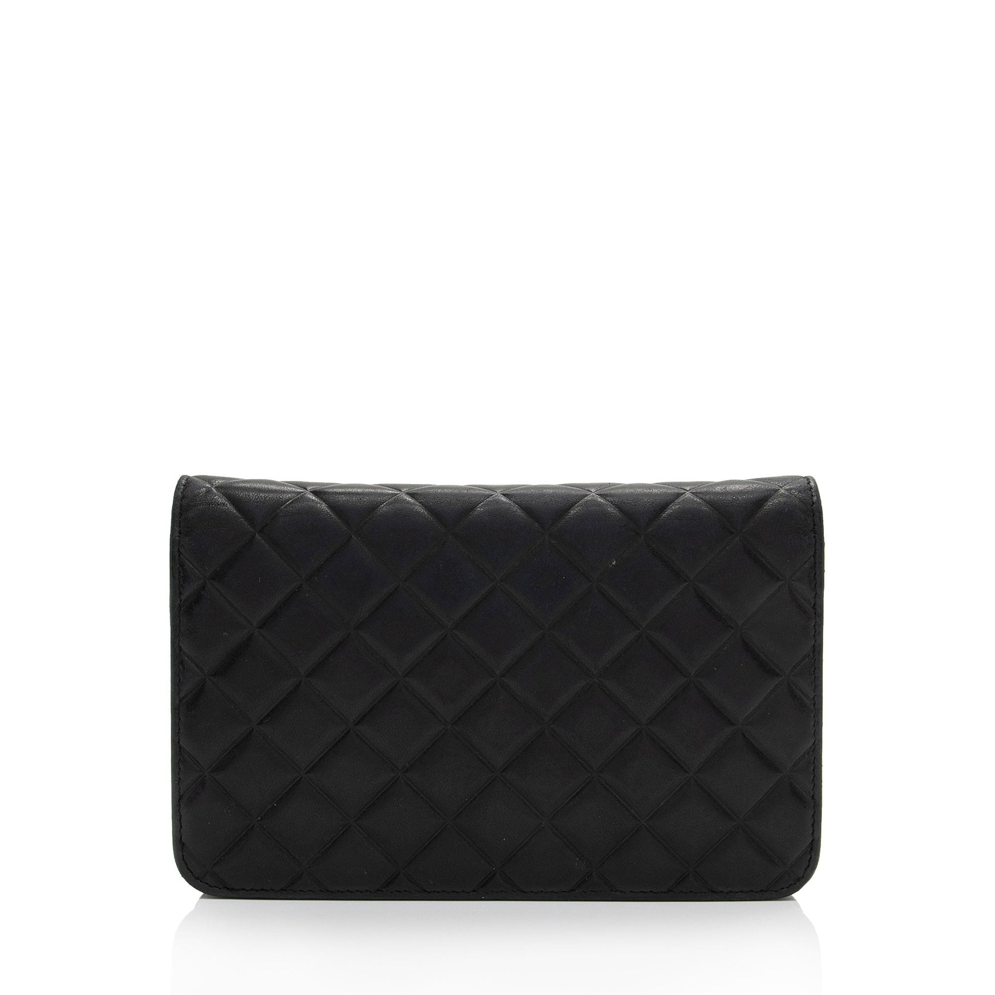 Chanel Lambskin Diamond CC On SHF-yFwMhh Wallet Case