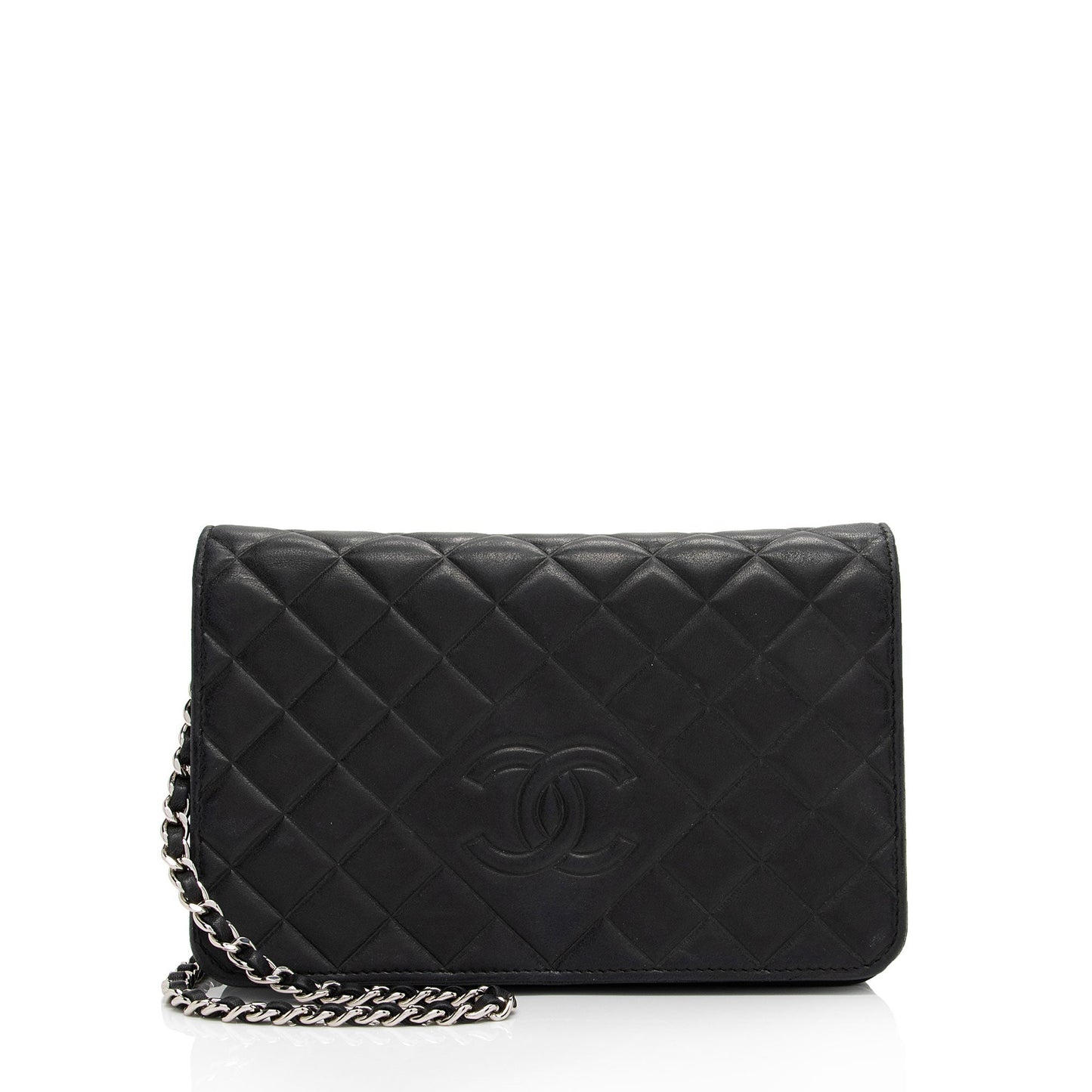 Chanel Lambskin Diamond CC On SHF-yFwMhh Wallet Case
