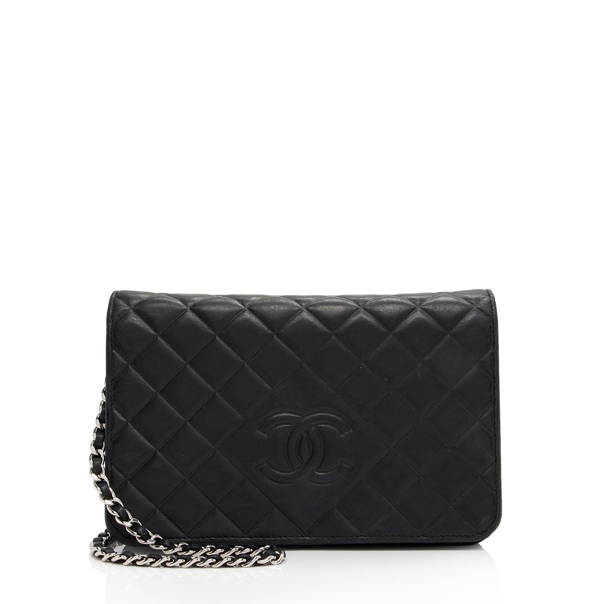 Chanel Lambskin Diamond CC On SHF-yFwMhh Wallet Case