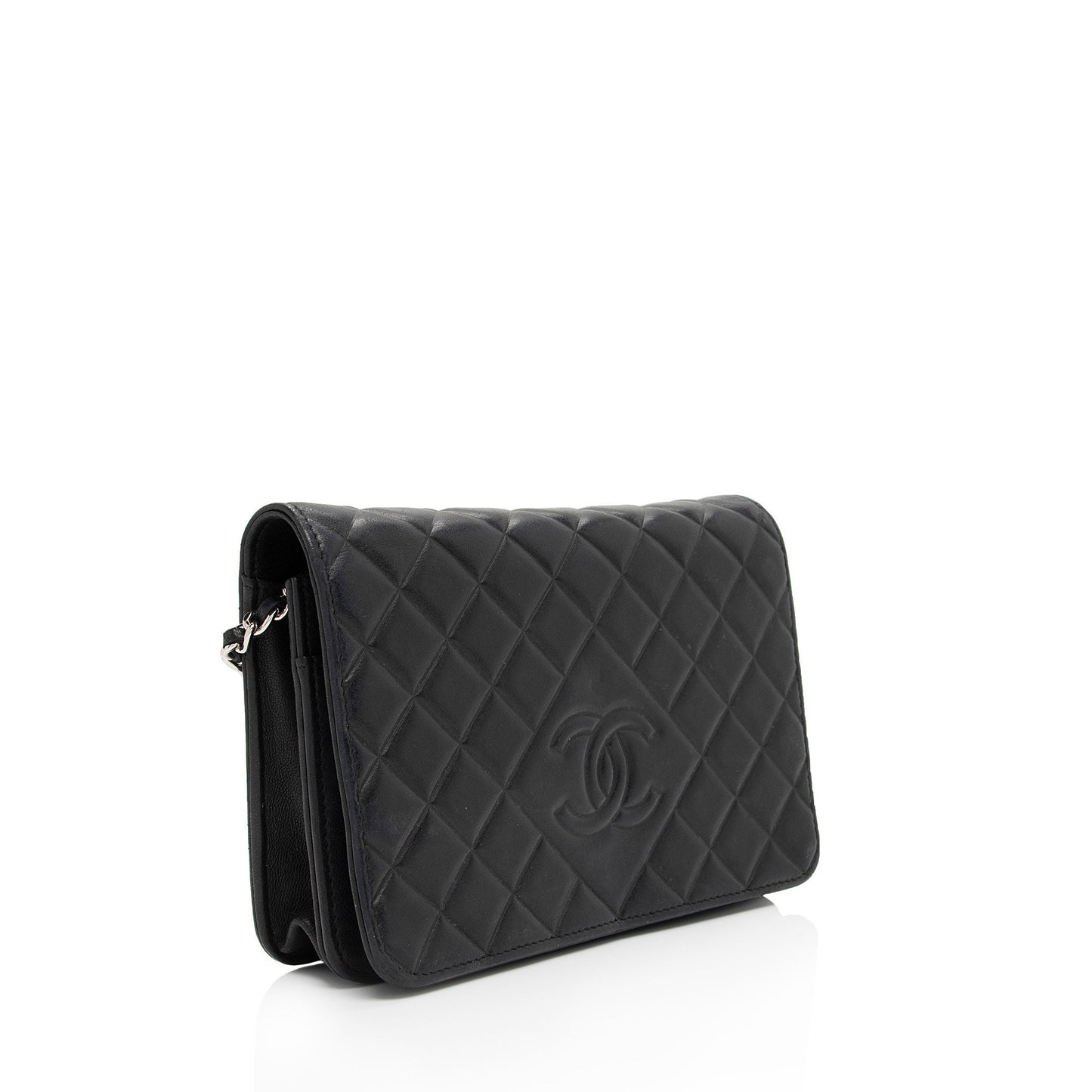 Chanel Lambskin Diamond CC On SHF-yFwMhh Wallet Case