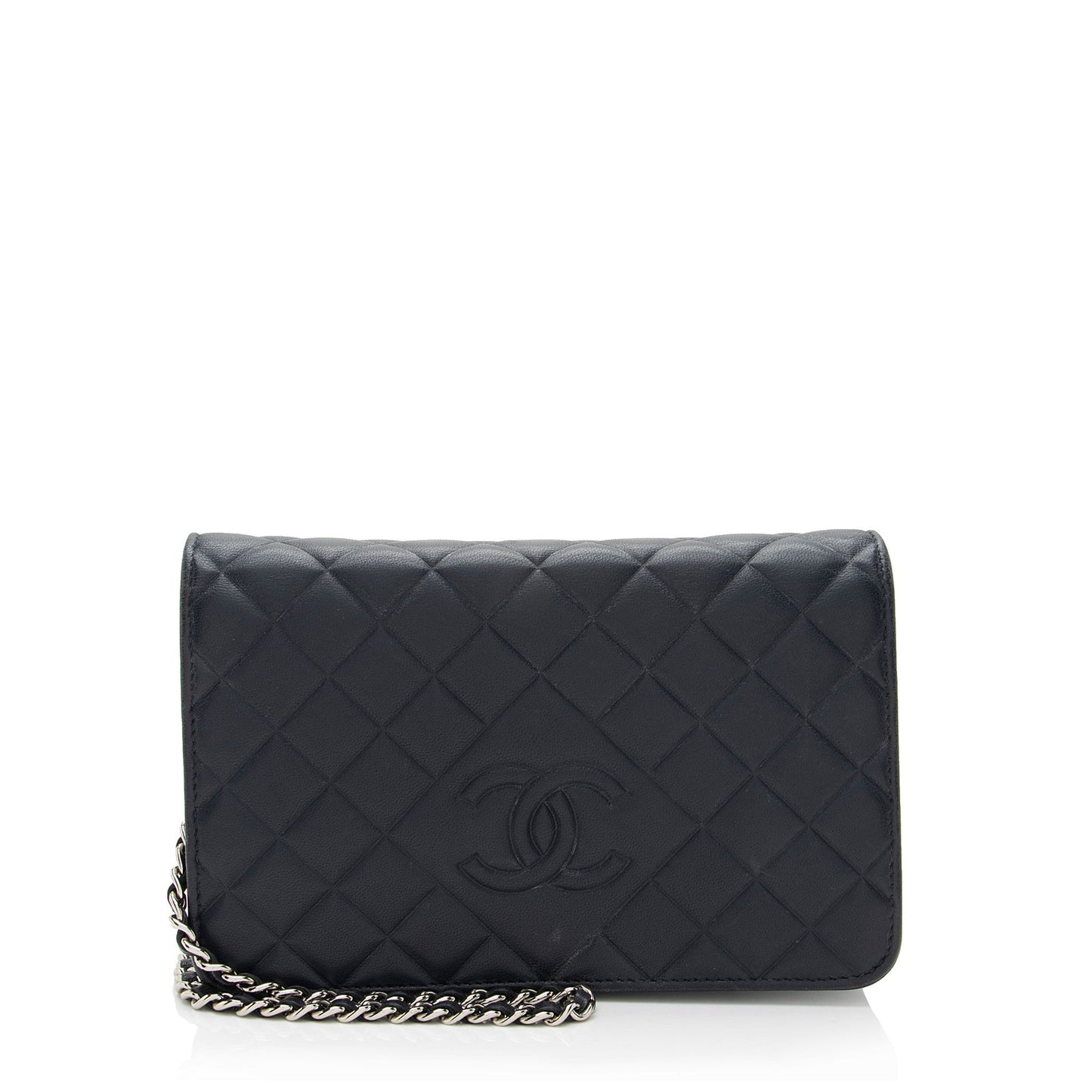 Chanel Lambskin Diamond CC on Wallet Case