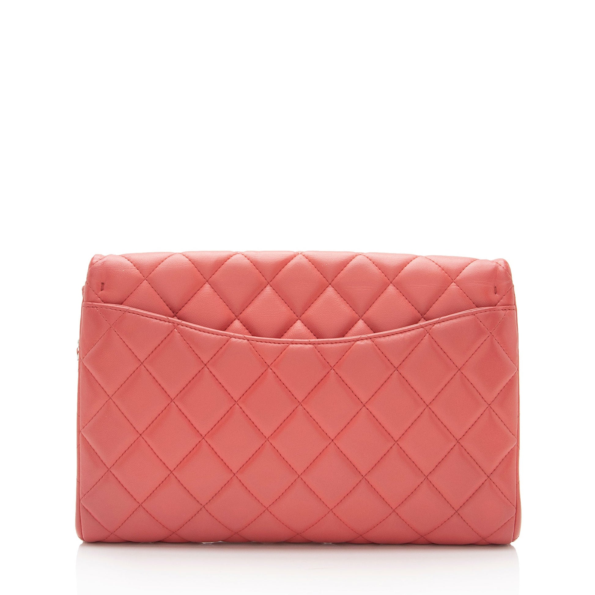 Chanel Lambskin Flap on SHF-1nJPM6 Clutch Bag