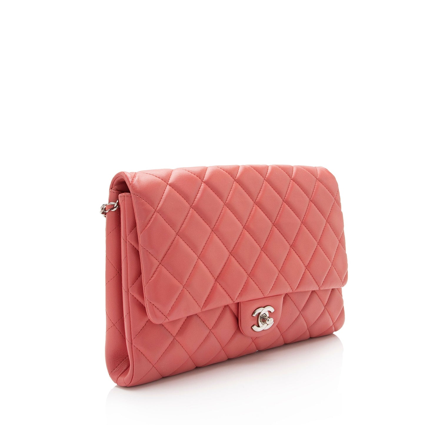 Chanel Lambskin Flap on SHF-1nJPM6 Clutch Bag
