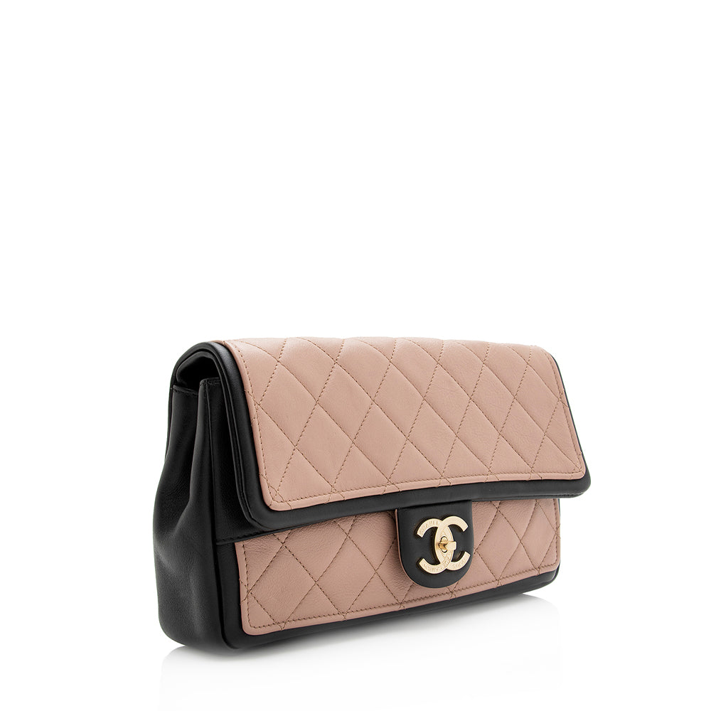 Chanel Lambskin Graphic Flap SHF Shoulder Bag