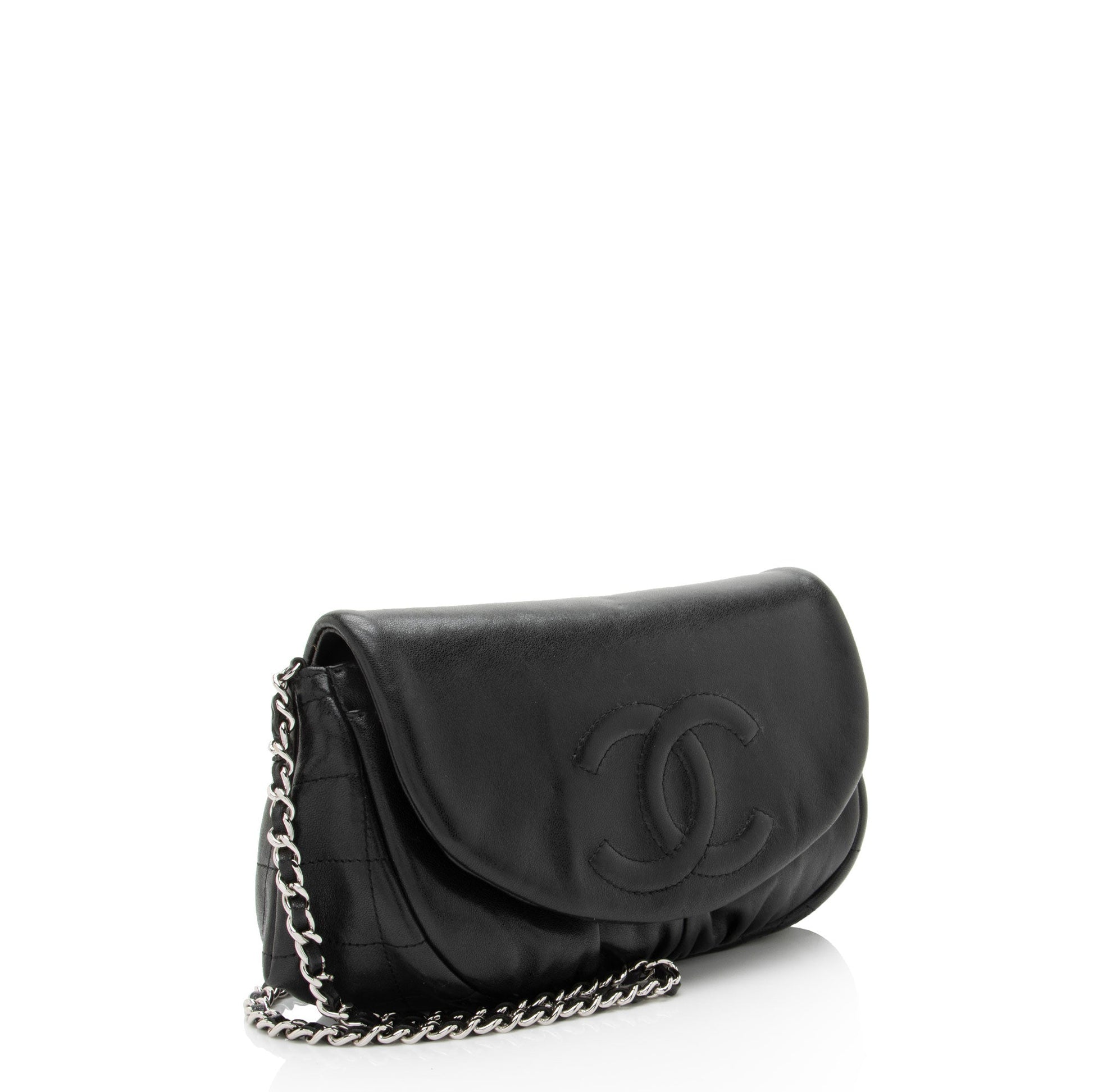 Chanel Lambskin Half Moon on Wallet Case