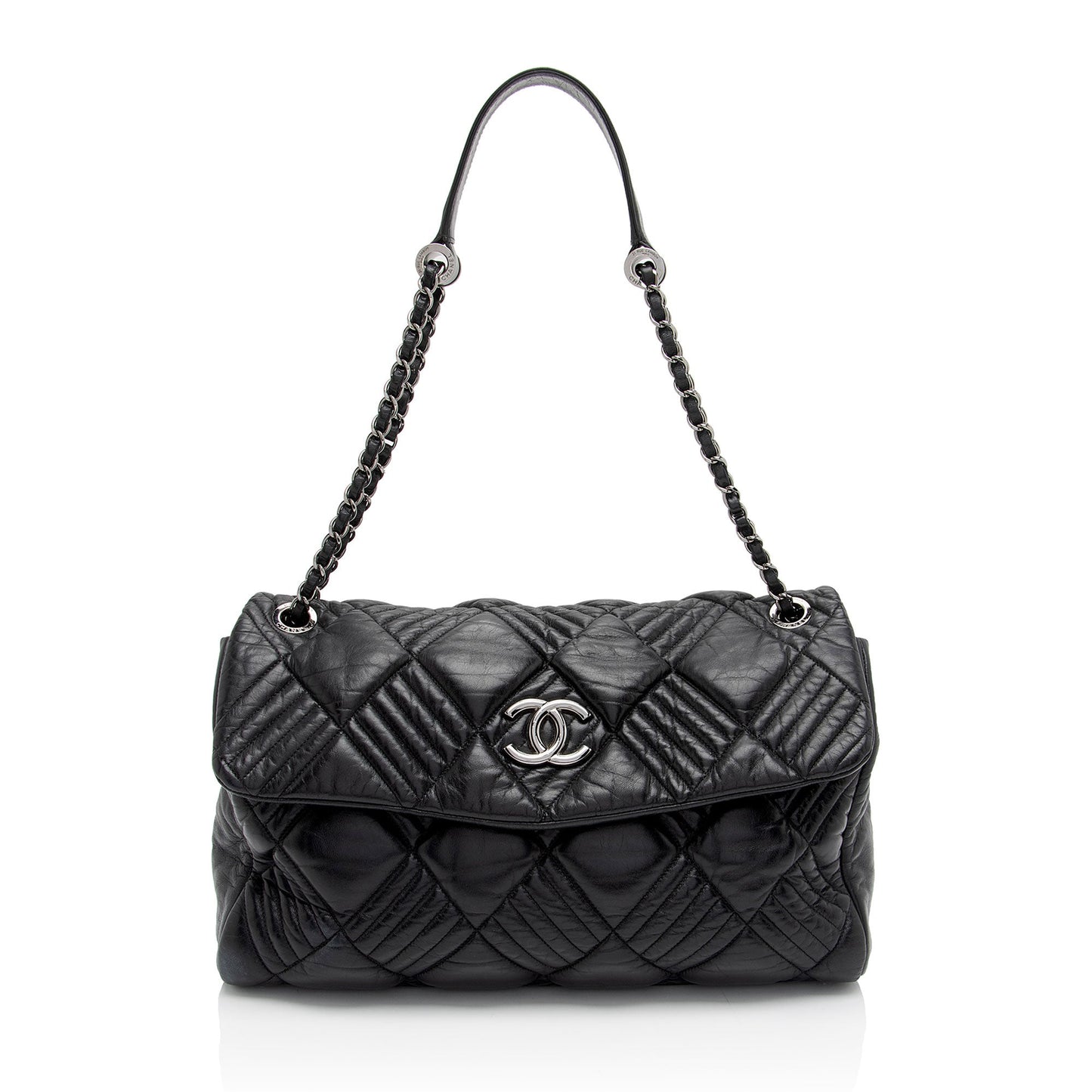 Chanel Lambskin Out Maxi Flap SHF-A4kgjG Shoulder Bag
