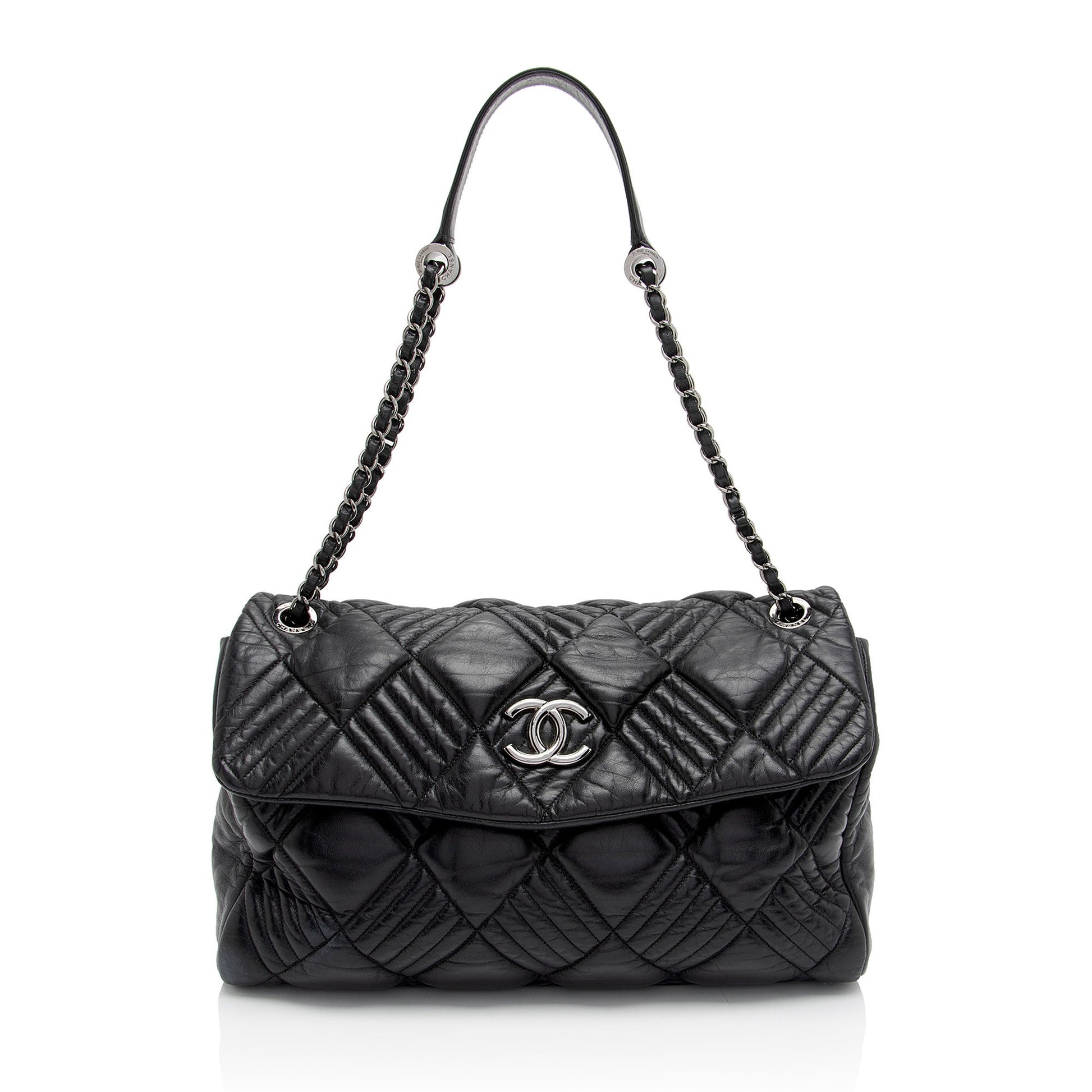 Chanel Lambskin Out Maxi Flap SHF-A4kgjG Shoulder Bag