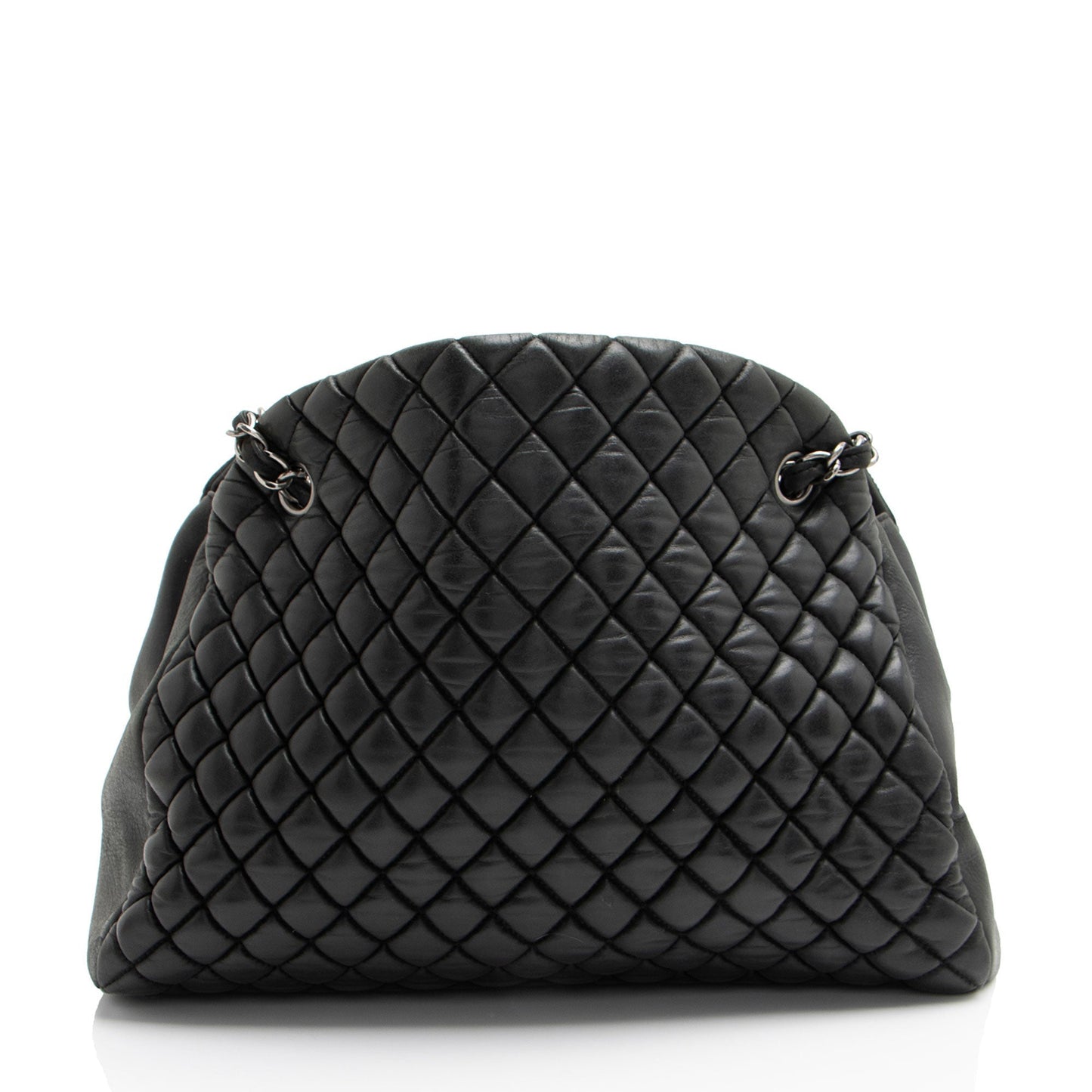 Chanel Lambskin Just Mademoiselle Bowler Handbag