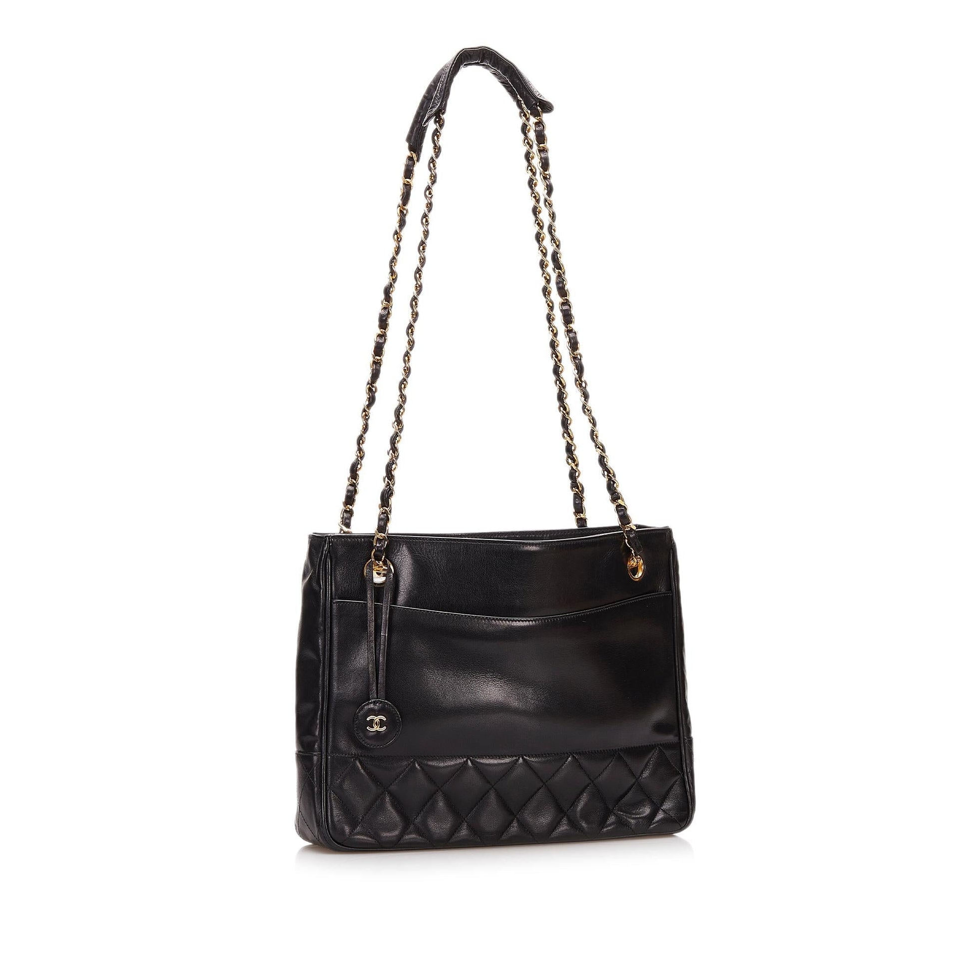 Chanel Lambskin SHG Leather Tote Bag
