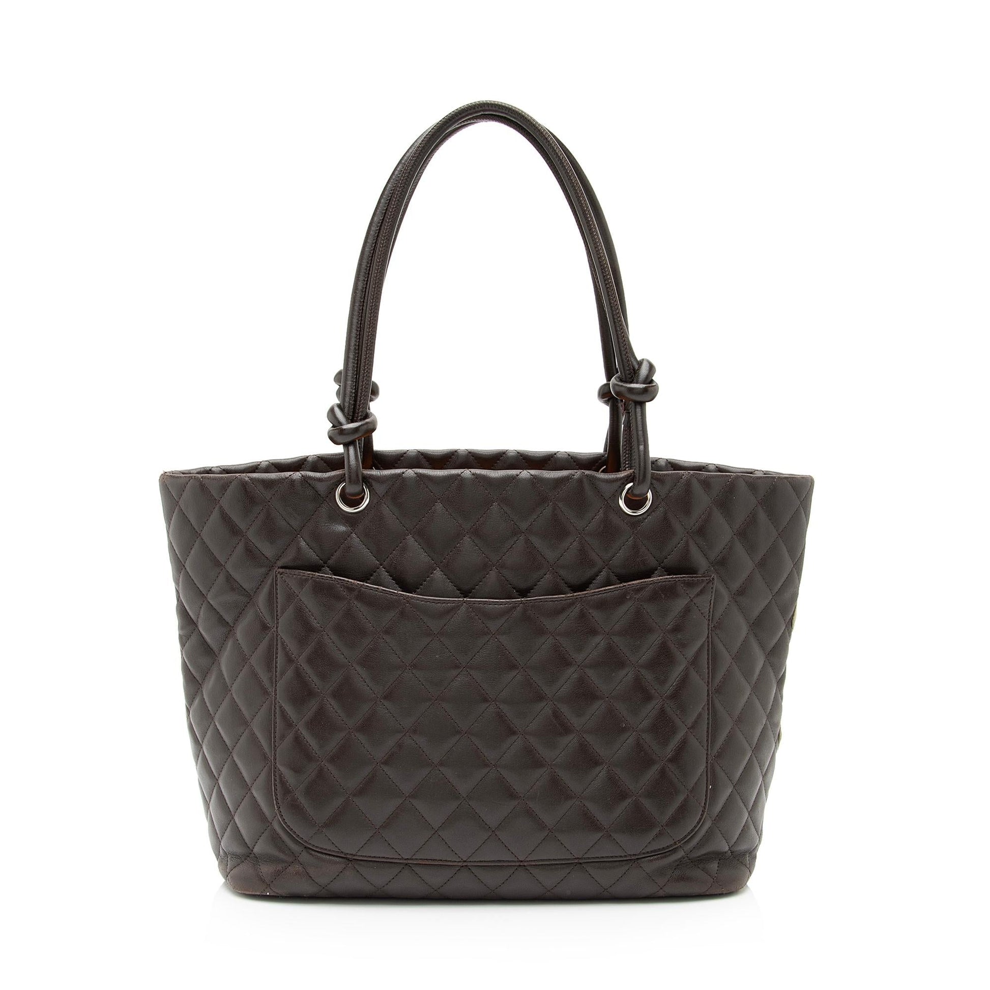 Chanel Lambskin Ligne Cambon Shopping - FINAL Tote Bag