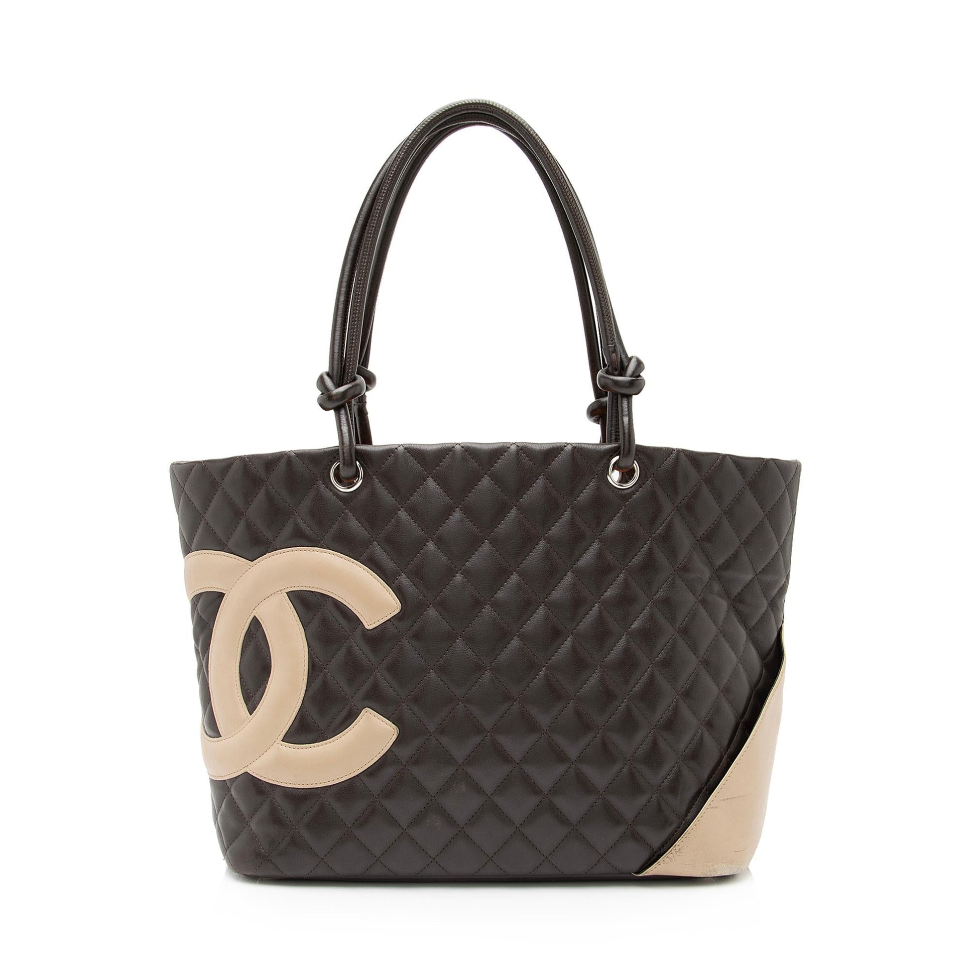 Chanel Lambskin Ligne Cambon Shopping - FINAL Tote Bag