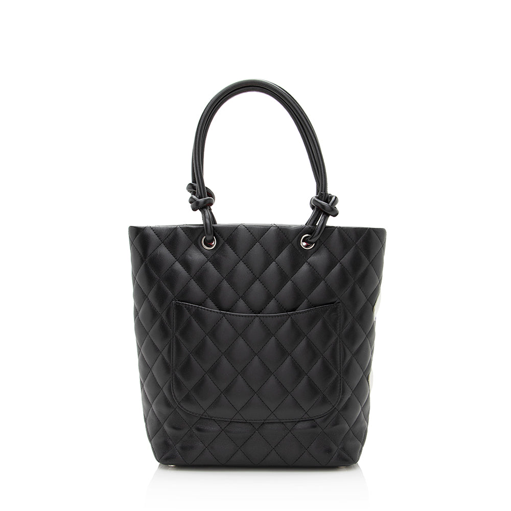 Chanel Lambskin Ligne Cambon SHF Tote Bag