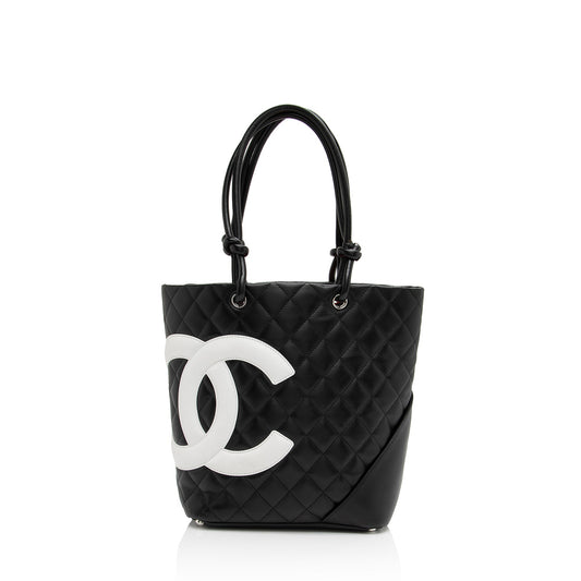 Chanel Lambskin Ligne Cambon SHF-lIfRM2 Tote Bag