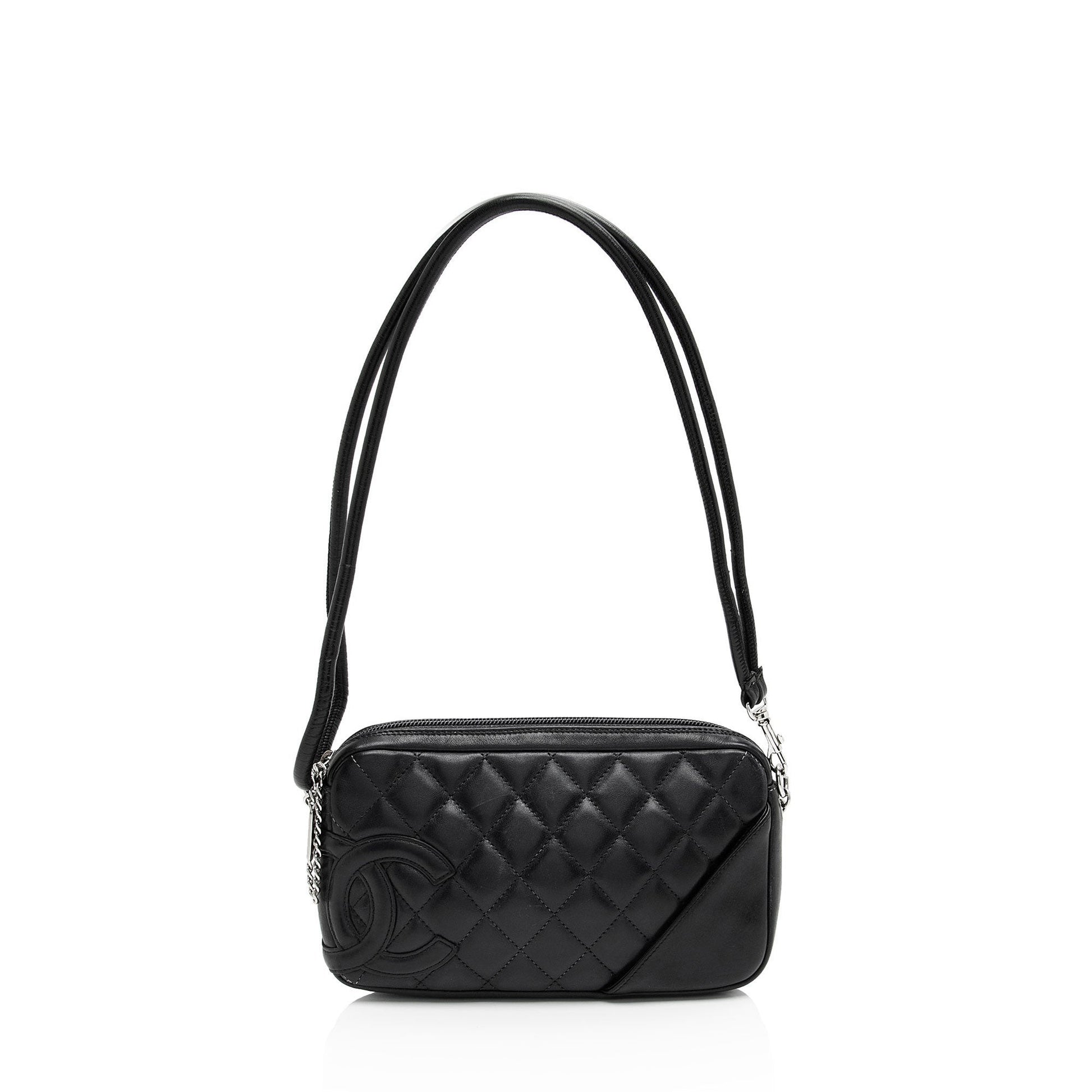 Chanel Lambskin Ligne Cambon Pochette SHF-XPwjPq Clutch Bag
