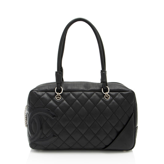 Chanel Lambskin Ligne Cambon Shopper SHF-MaOmWR Shoulder Bag