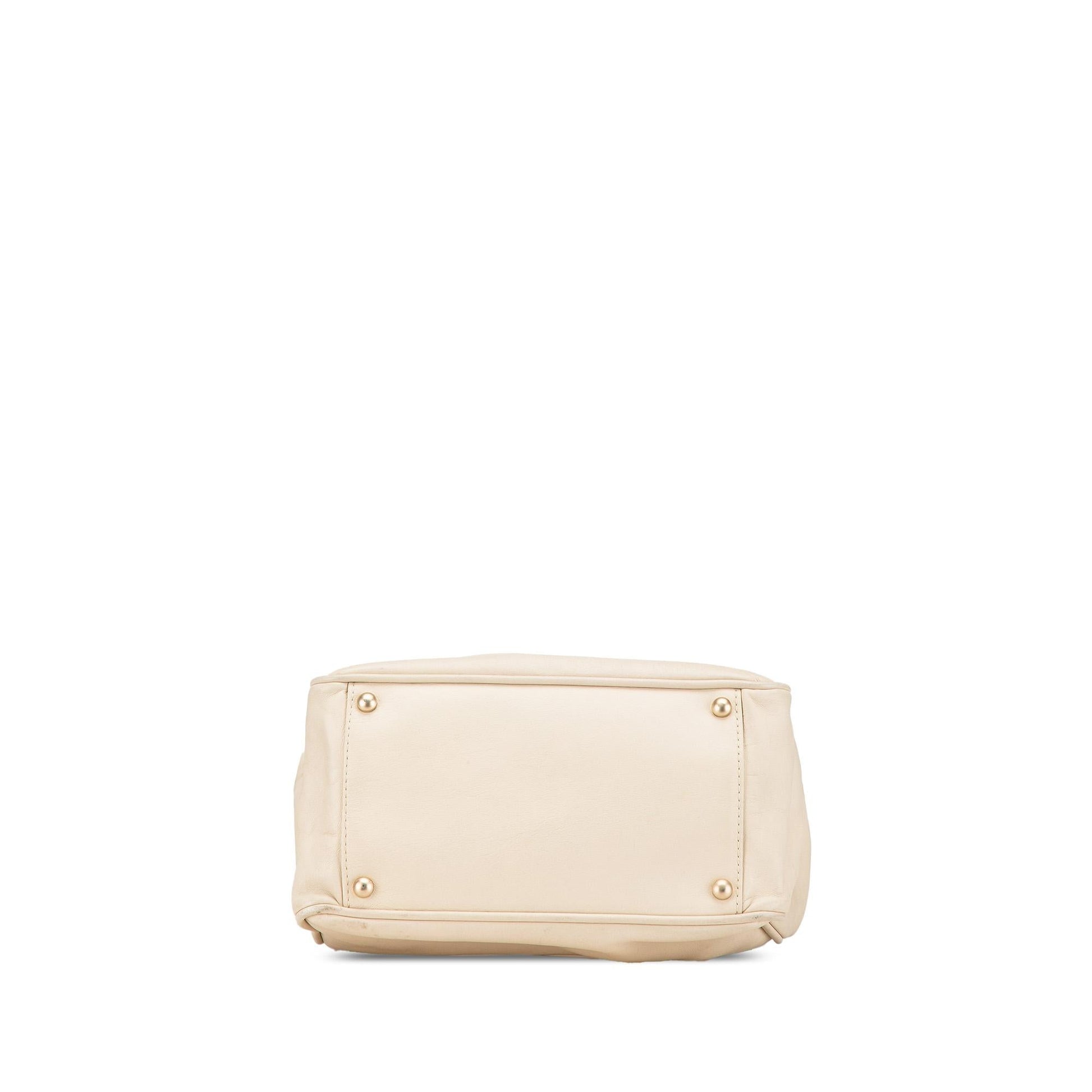 Chanel Lambskin Logo Camellia Tote Bag