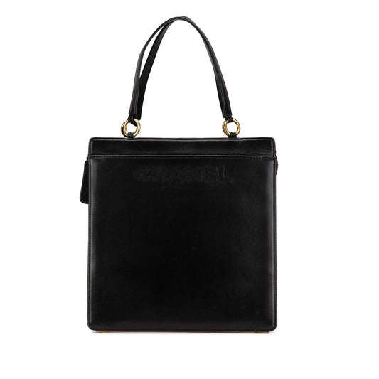 Chanel Lambskin Logo Tote Bag