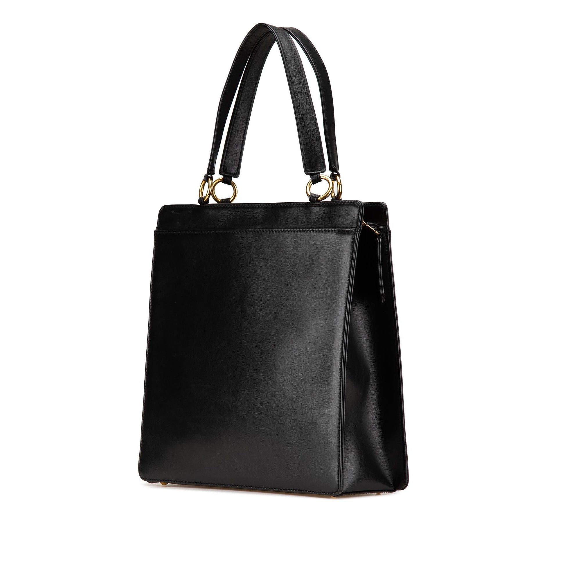Chanel Lambskin Logo Tote Bag Tote 1