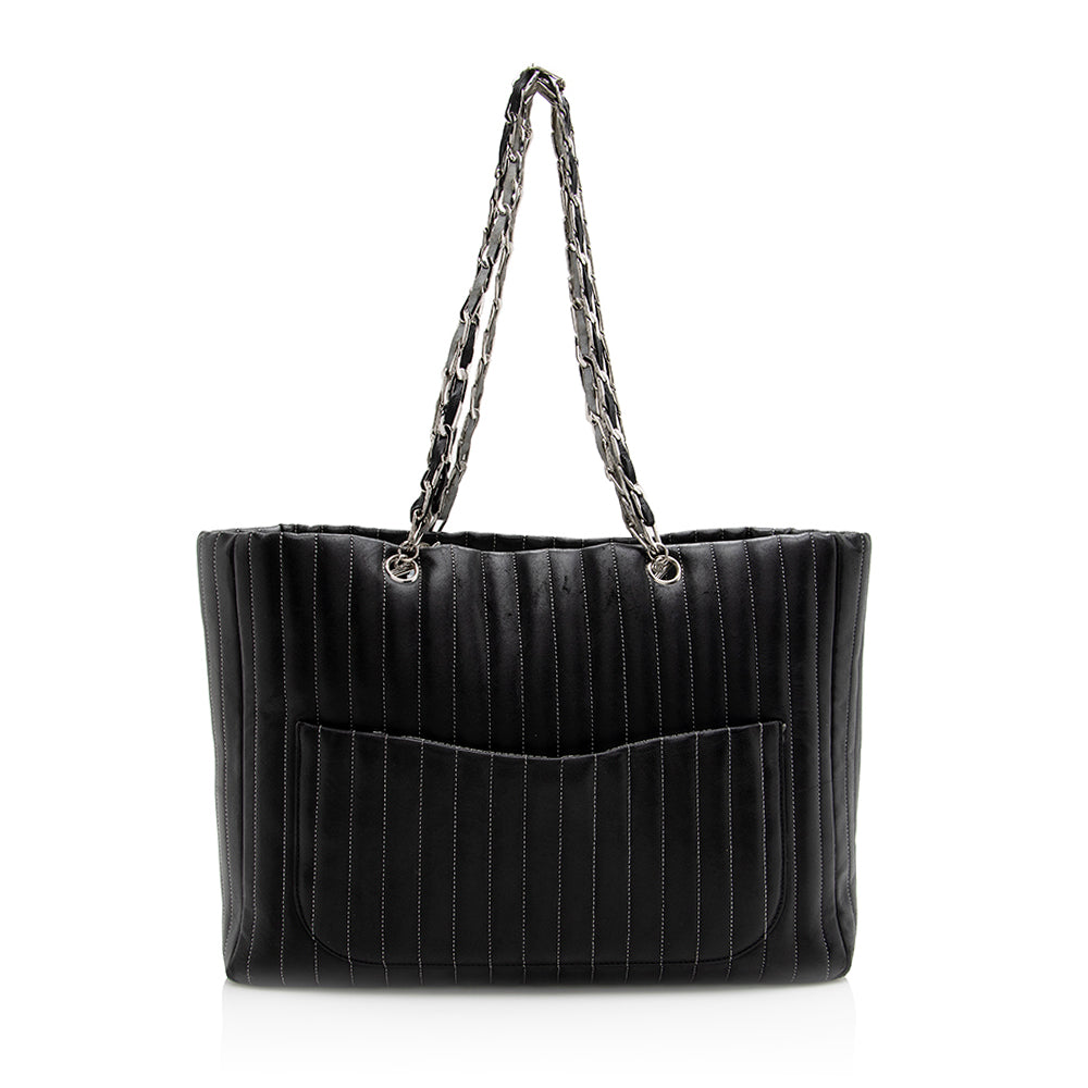 Chanel Lambskin Mademoiselle SHF Tote Bag