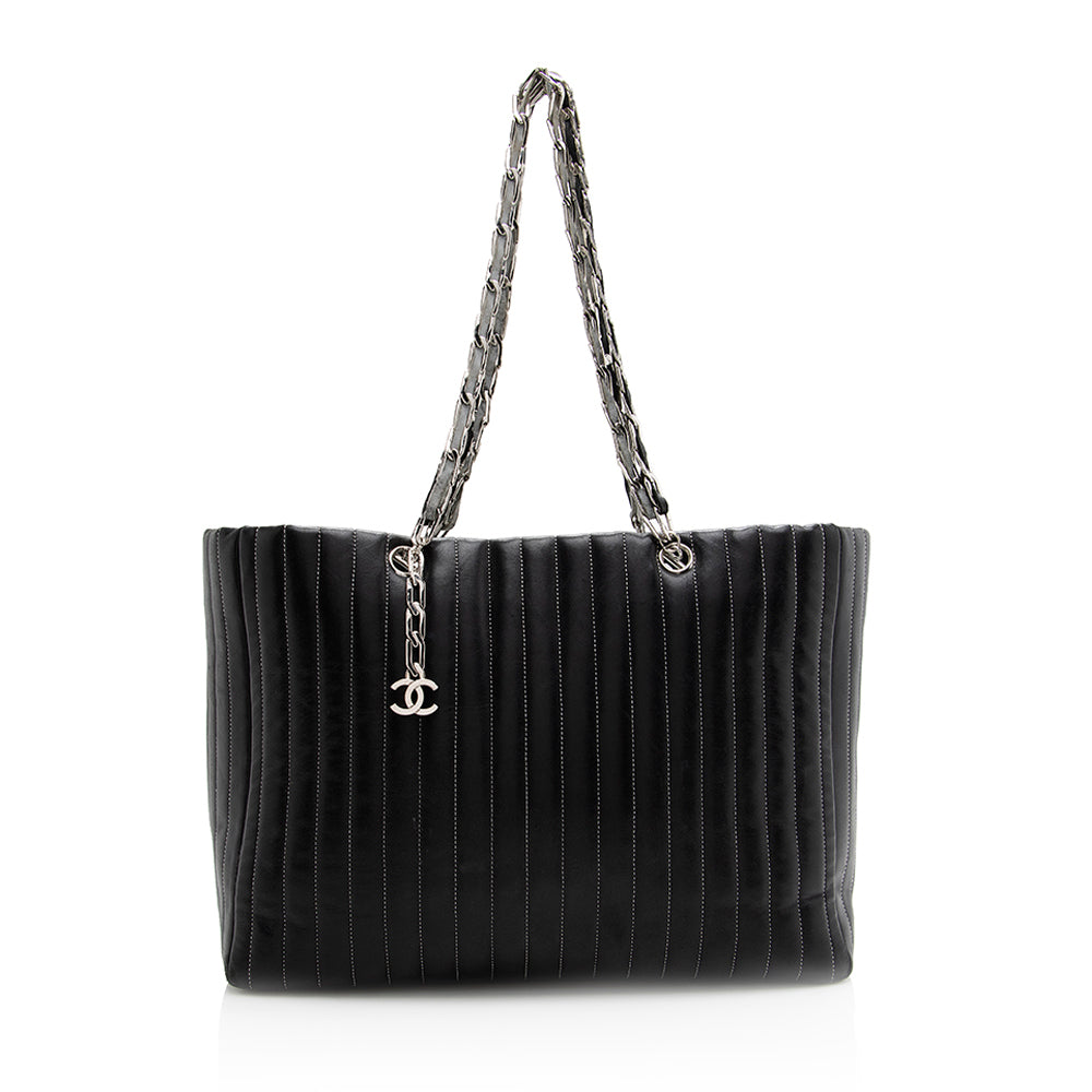 Chanel Lambskin Mademoiselle SHF Tote Bag