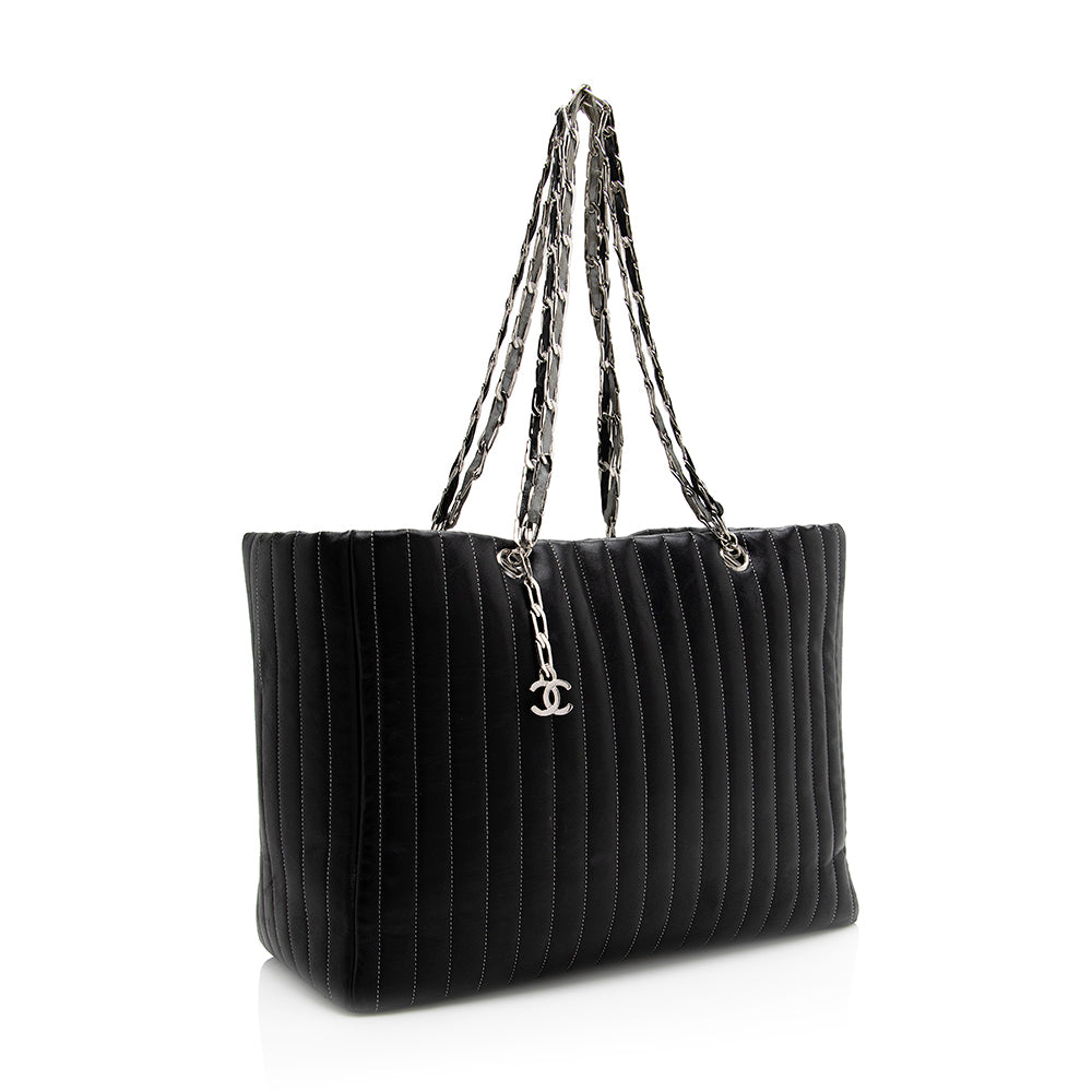 Chanel Lambskin Mademoiselle SHF Tote Bag